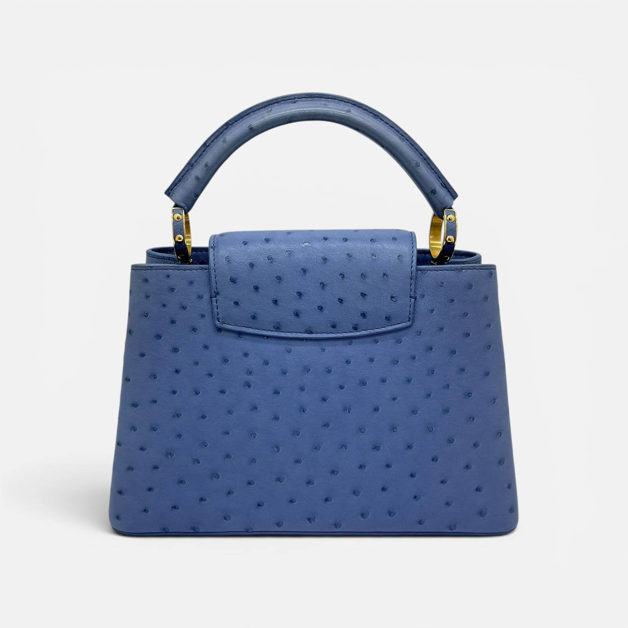 Borsa Capucines MM in struzzo