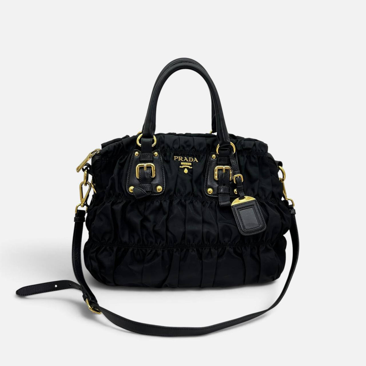 Borsa in Nylon e pelle