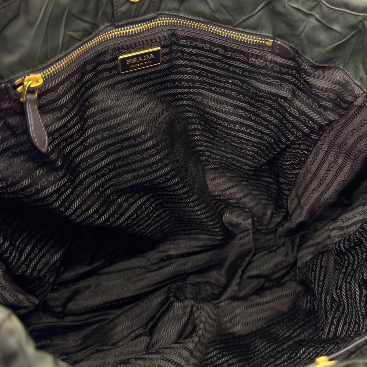 Borsa shopping in Nylon goffrato