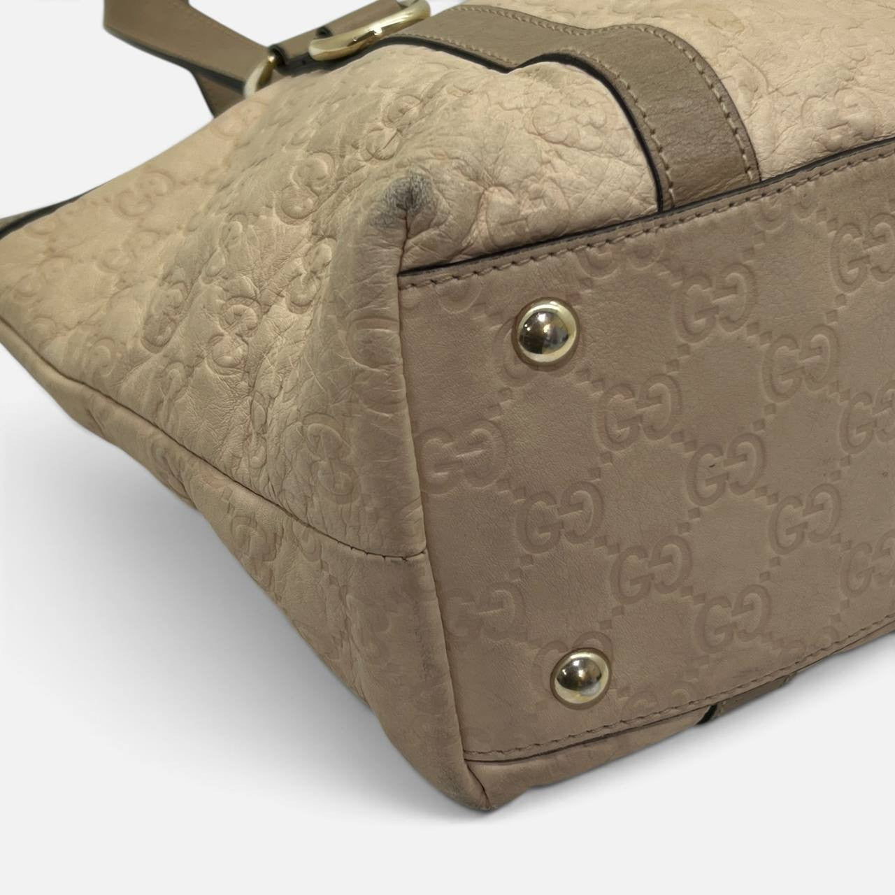 Borsa Shopping in pell GG rosa