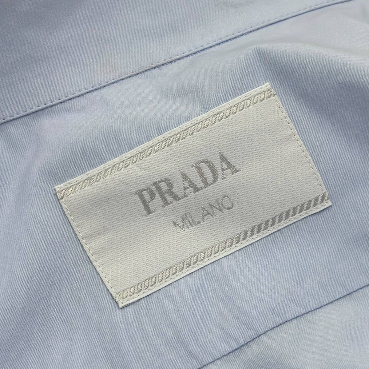 Camicia in cotone con zip taglia L