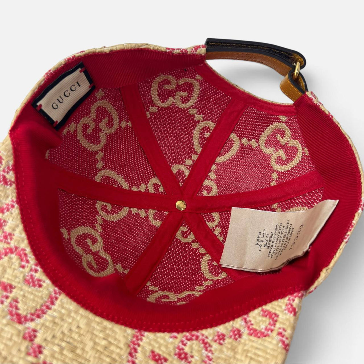 Cappello in raffia sintetica