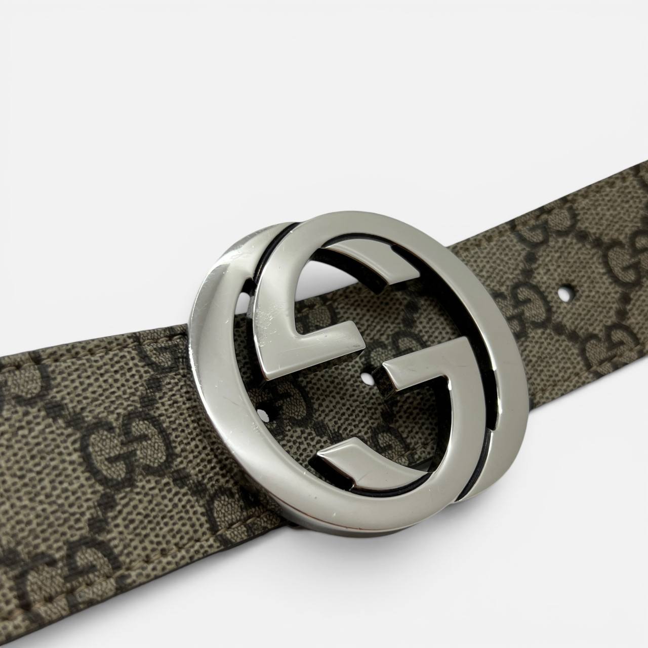 Cintura GG con fibbia incrocio