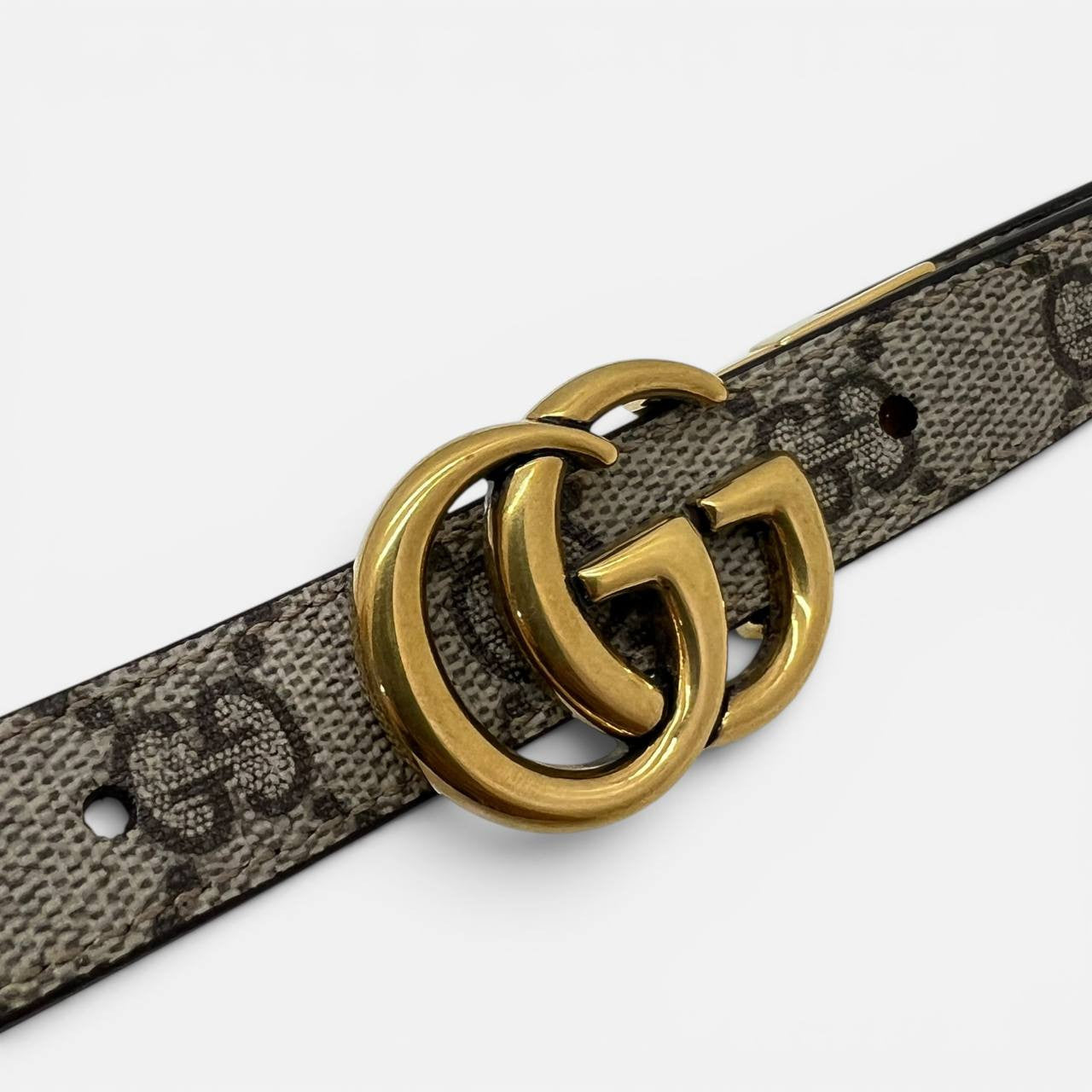 Cintura GG Marmont sottile reversibile taglia 80