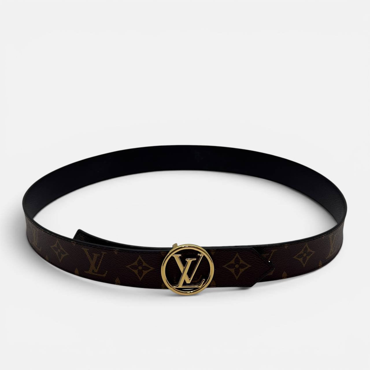 Cintura LV Circle 35 mm reversibile taglia 95
