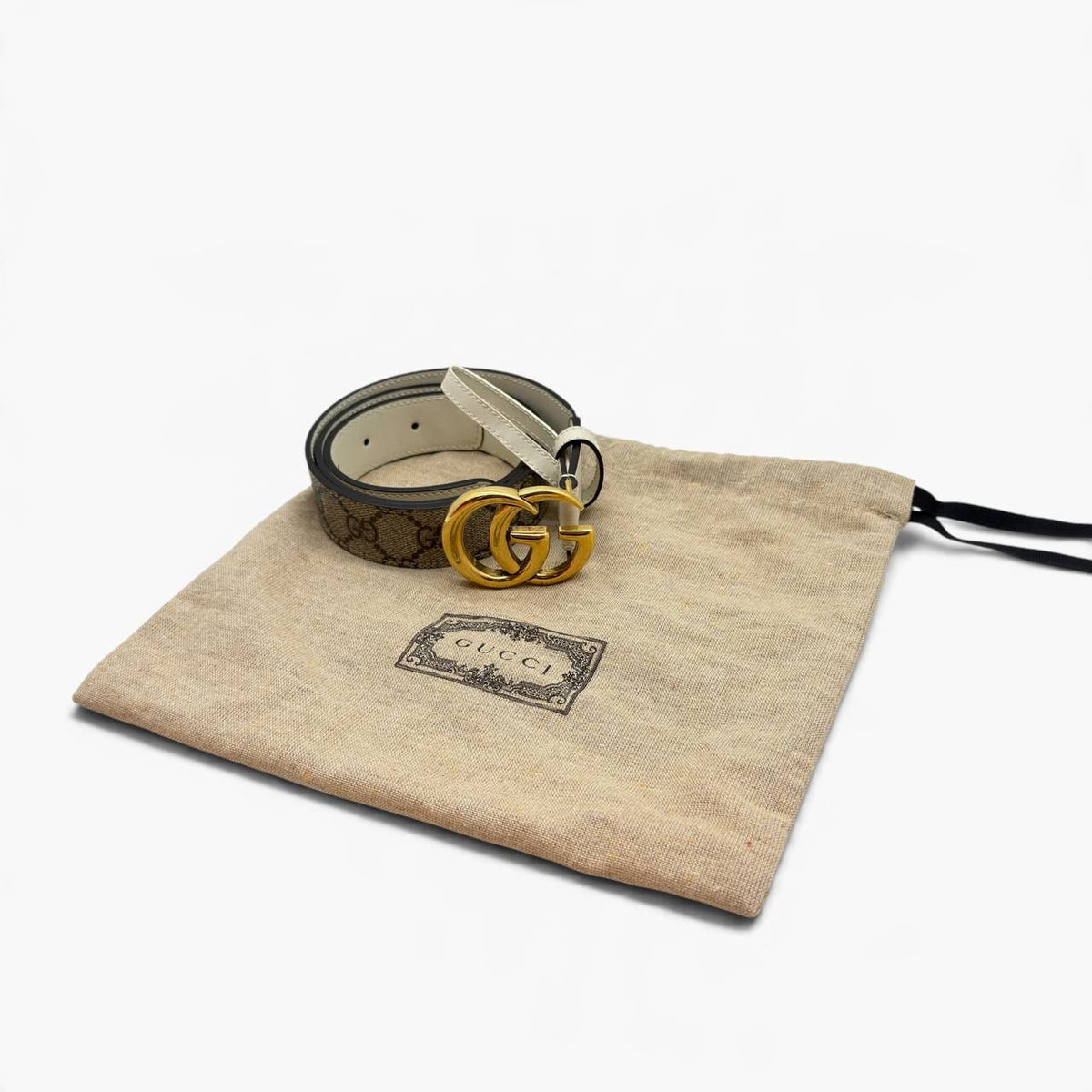 Cintura reversibile GG Marmont taglia 80