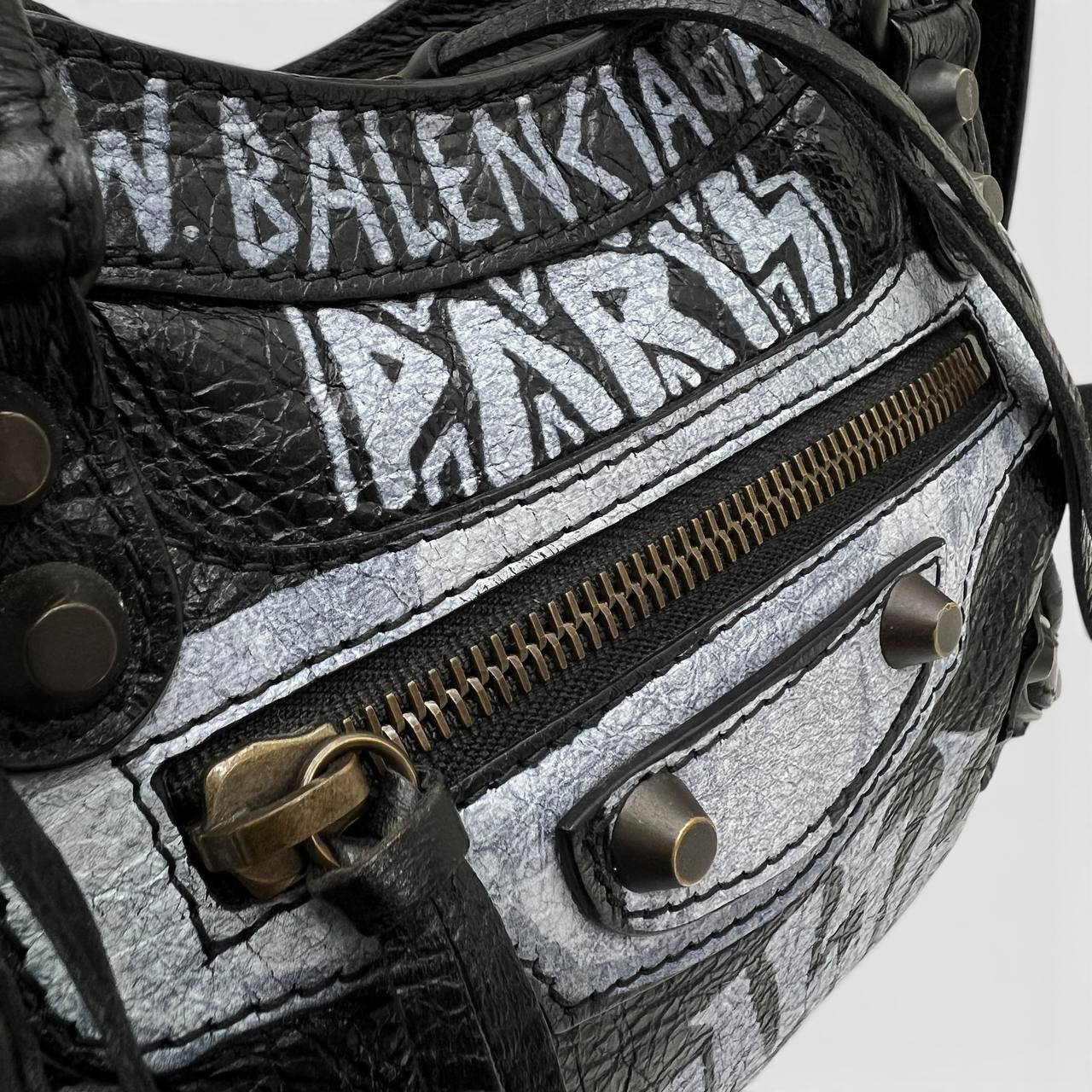 City graffiti mini borsa a tracolla