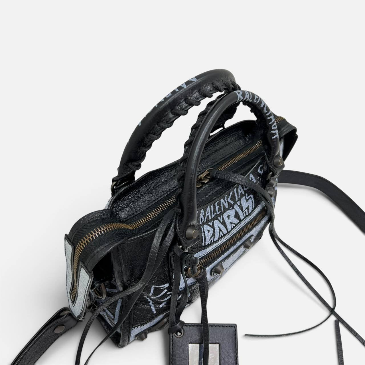 City graffiti mini borsa a tracolla