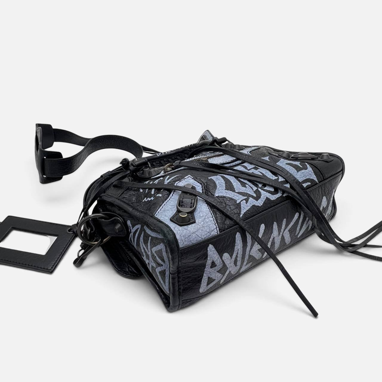 City graffiti mini borsa a tracolla