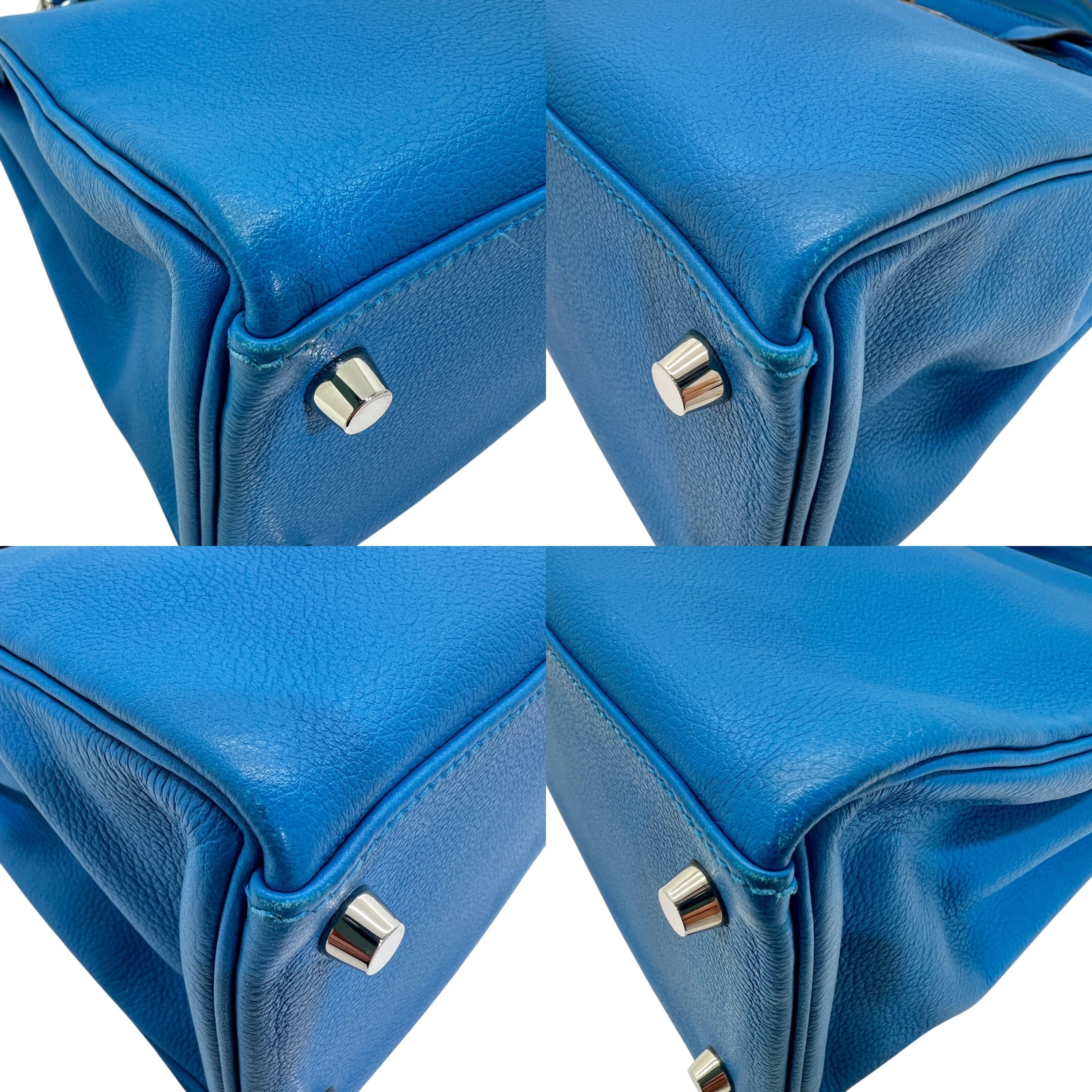 HERMÈS KELLY 32 EVERCOLOR BLU HYDRA