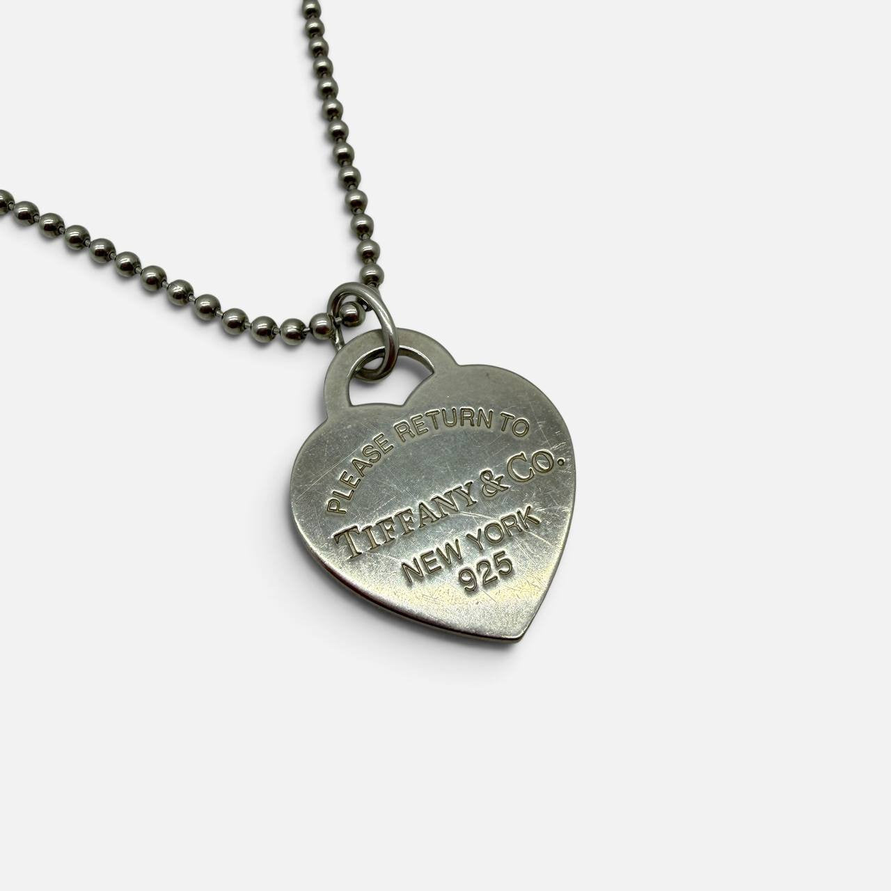 Collana Bead Heart Tag
