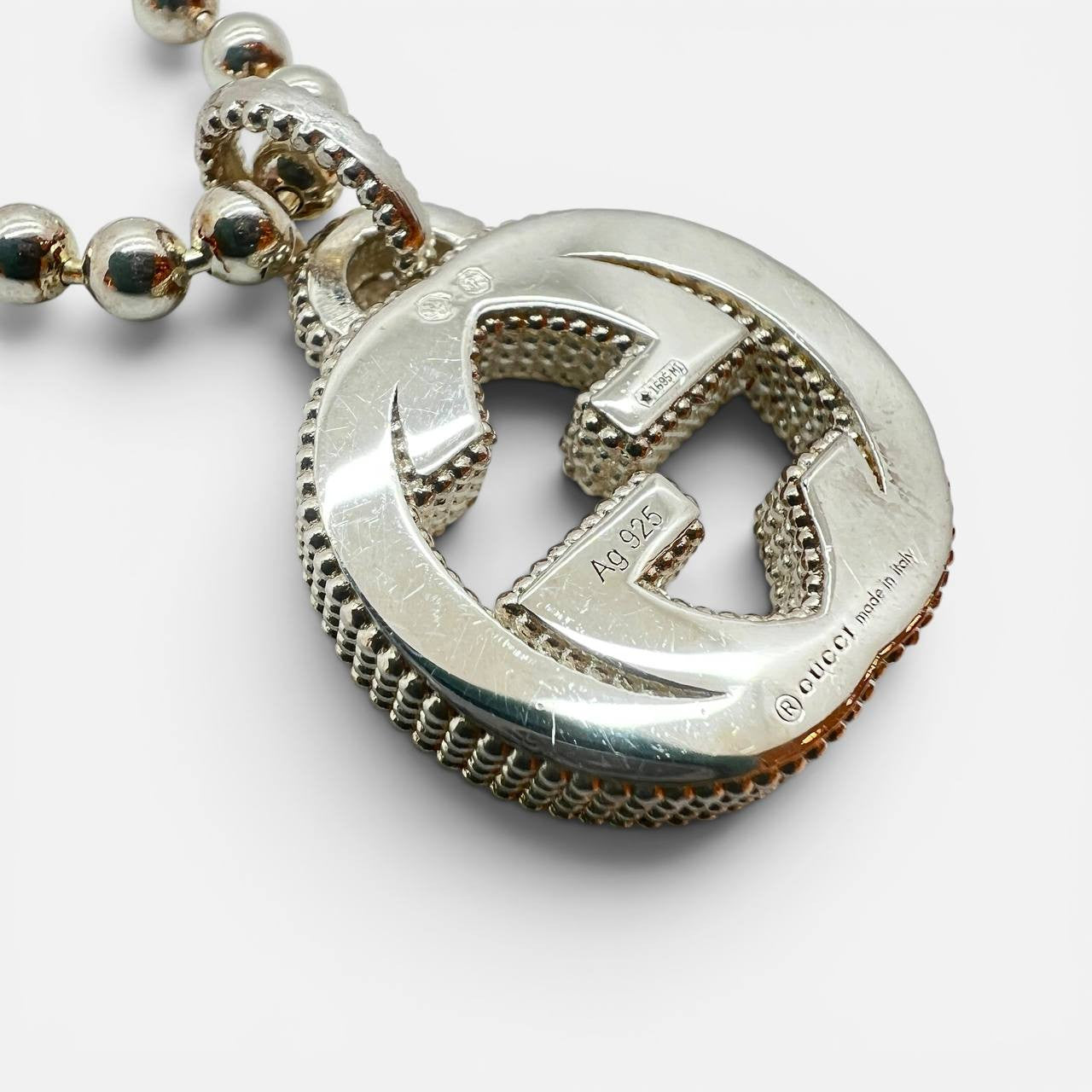 Collana GG Intrecciato in argento