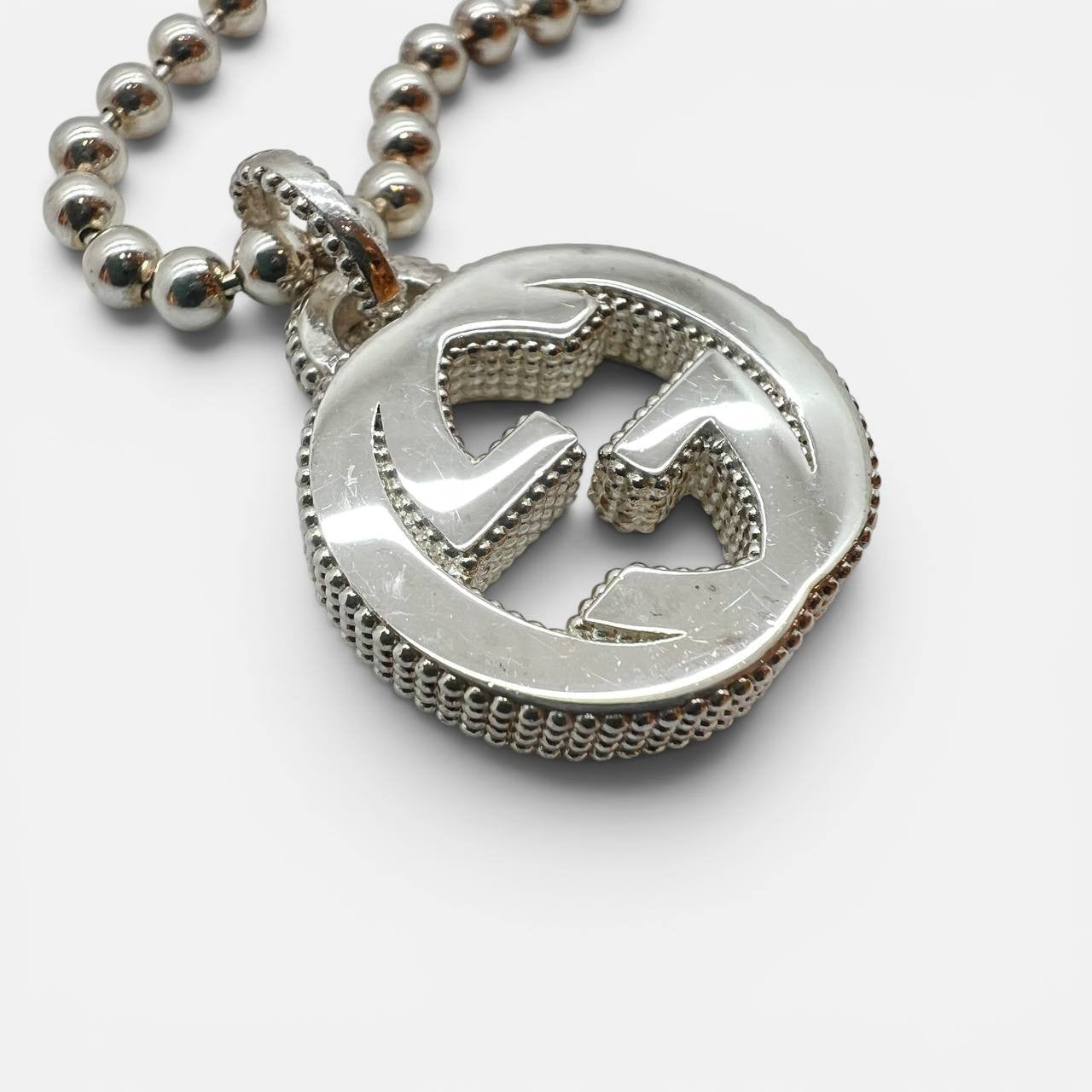 Collana GG Intrecciato in argento