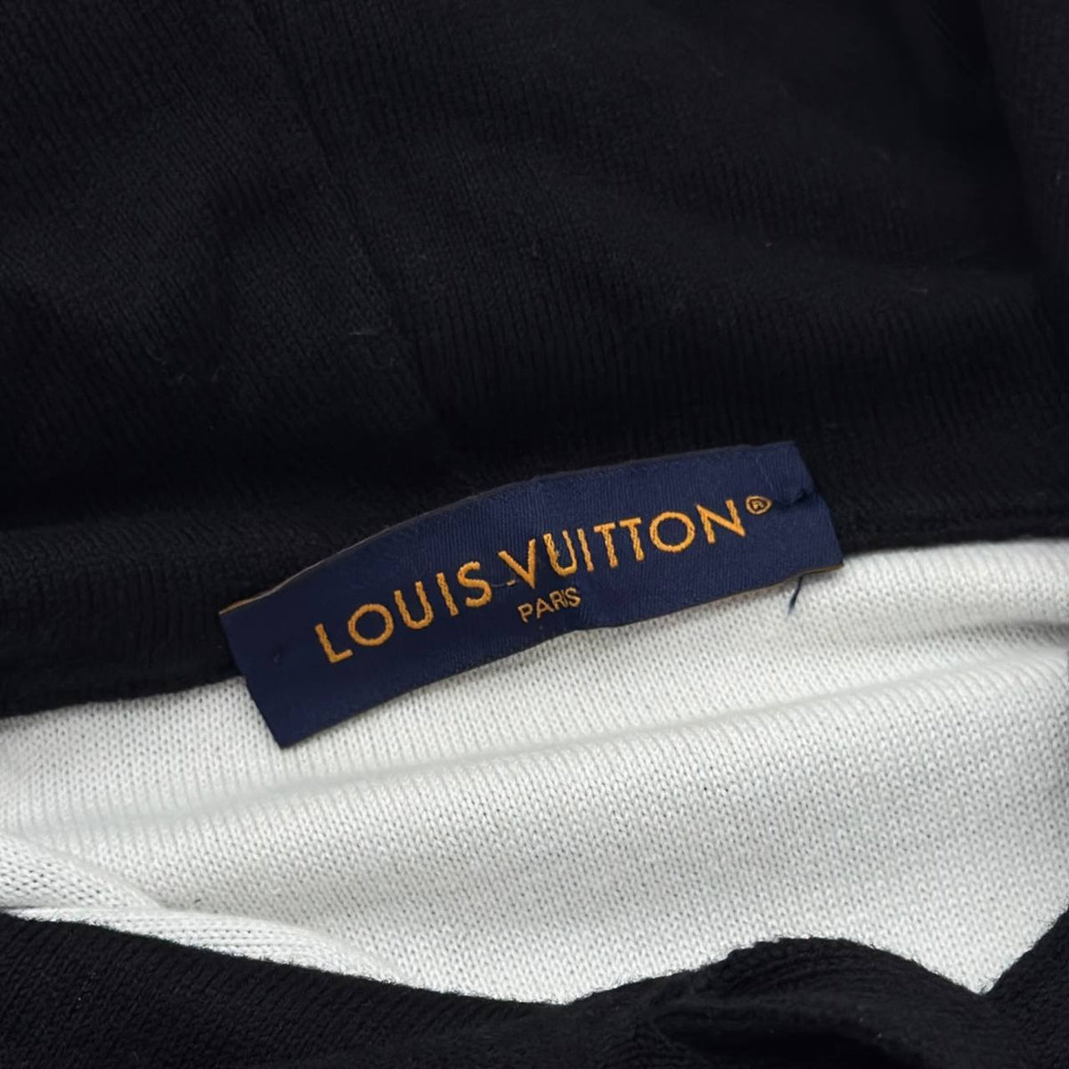 Felpa in cotone con motivo Monogram Gradient e cappuccio
