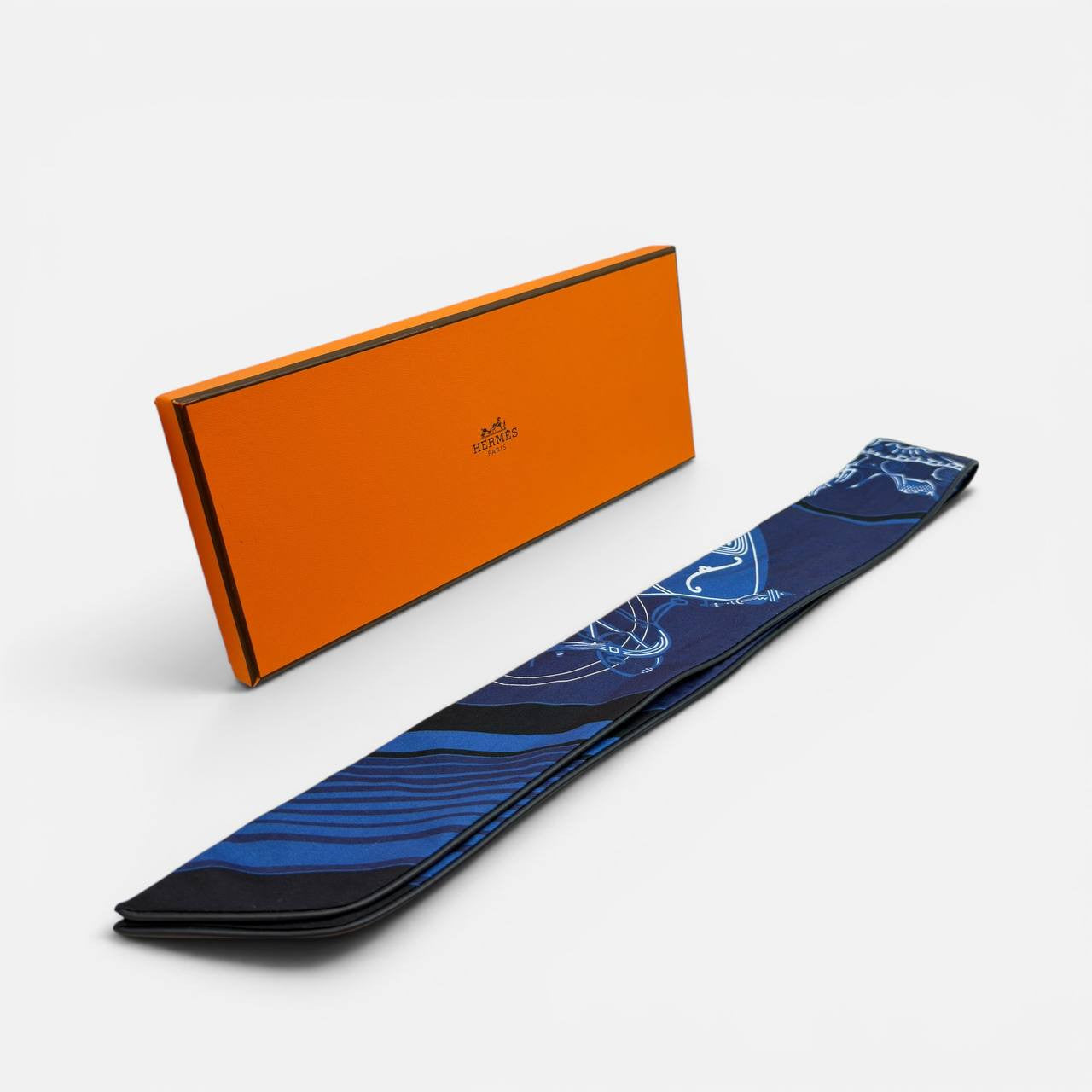 Foulard Twilly in seta blu
