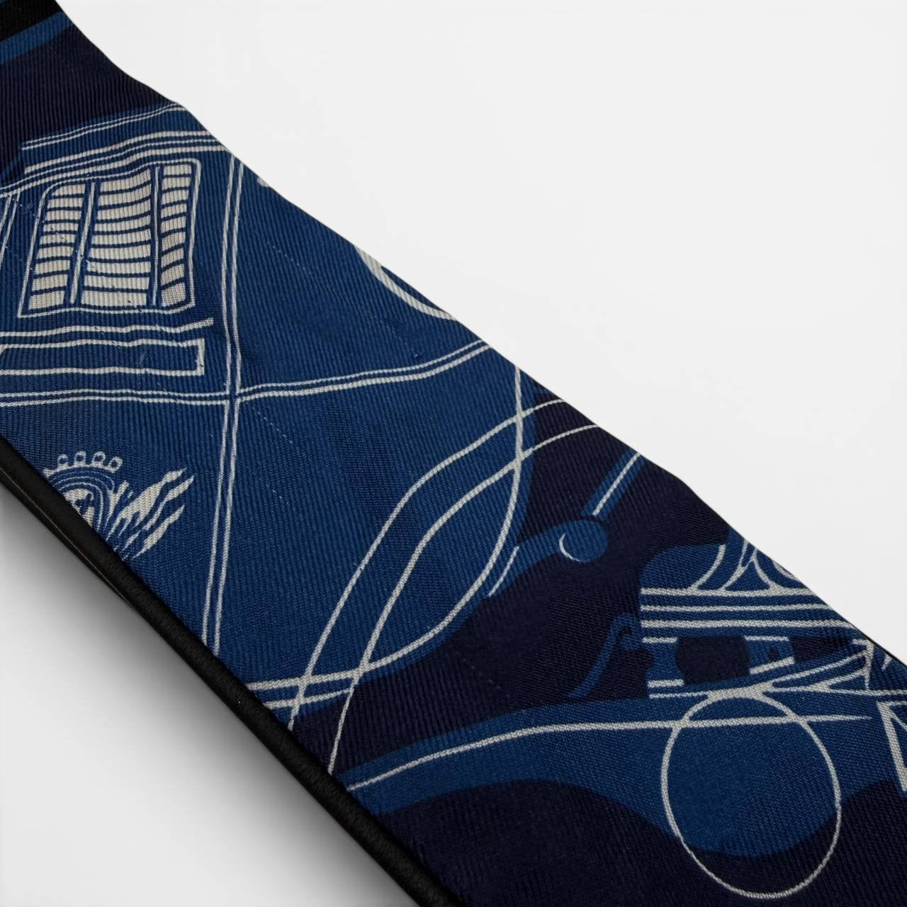 Foulard Twilly in seta blu
