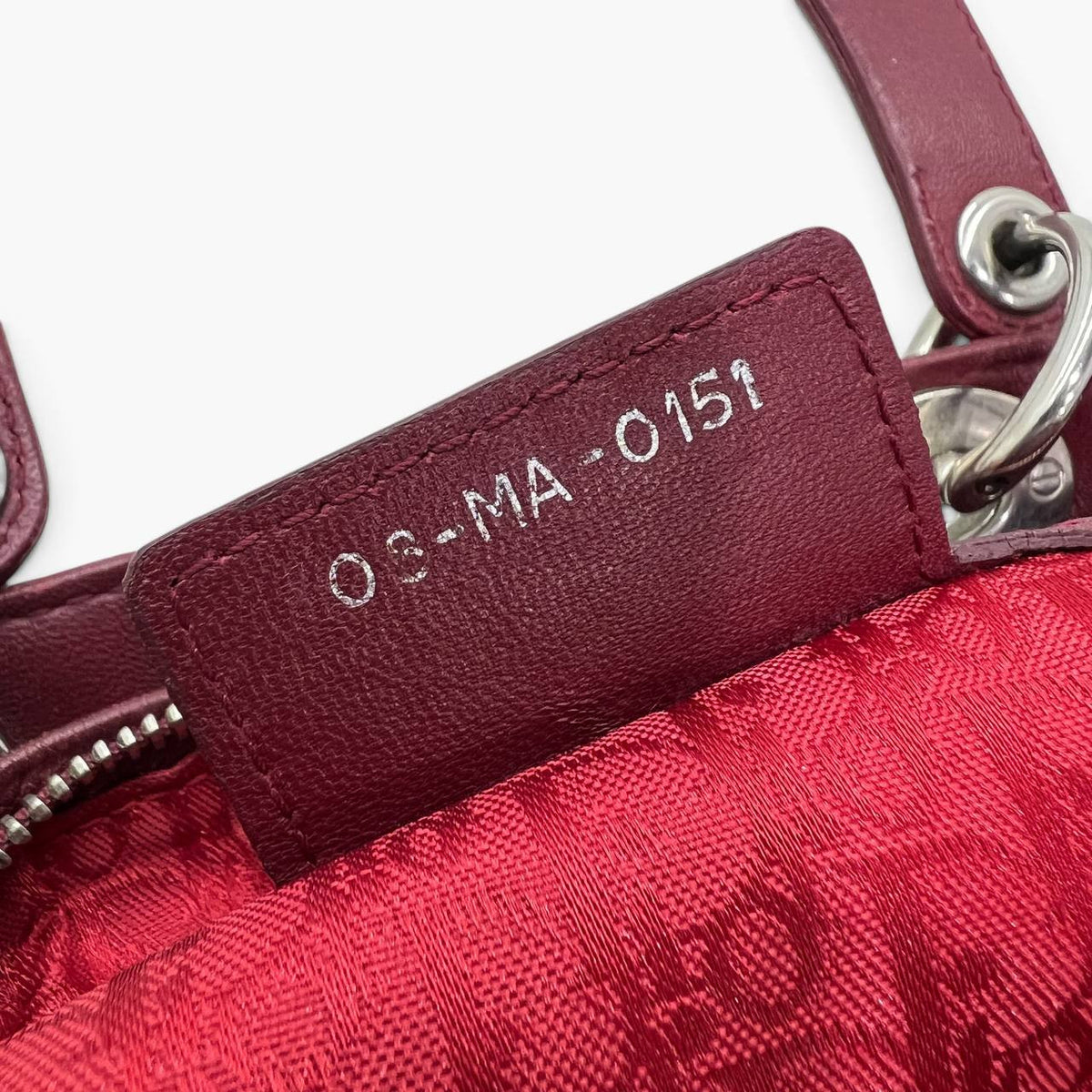 Lady grande in pelle bordeaux