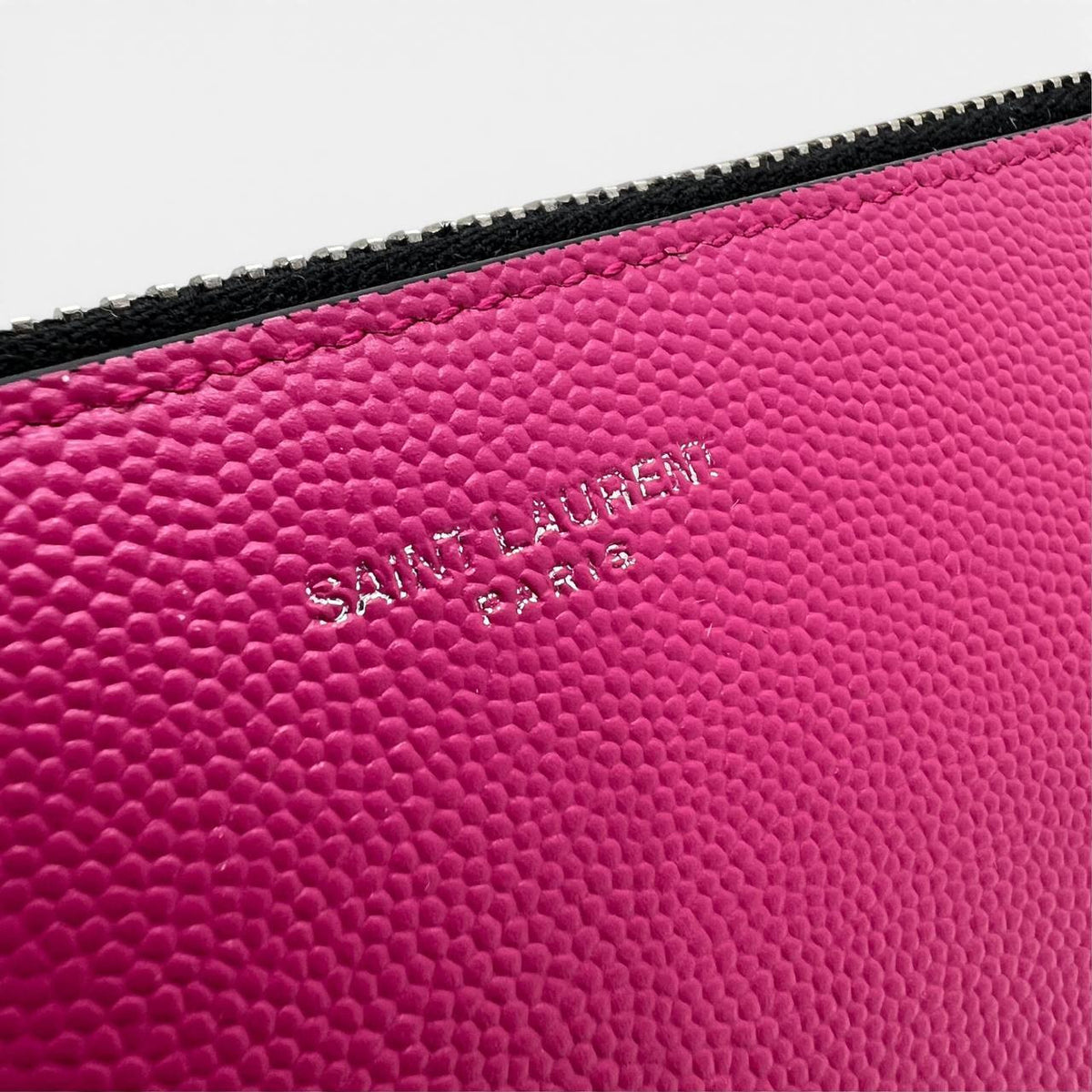 Pochette in pelle grain de pudre