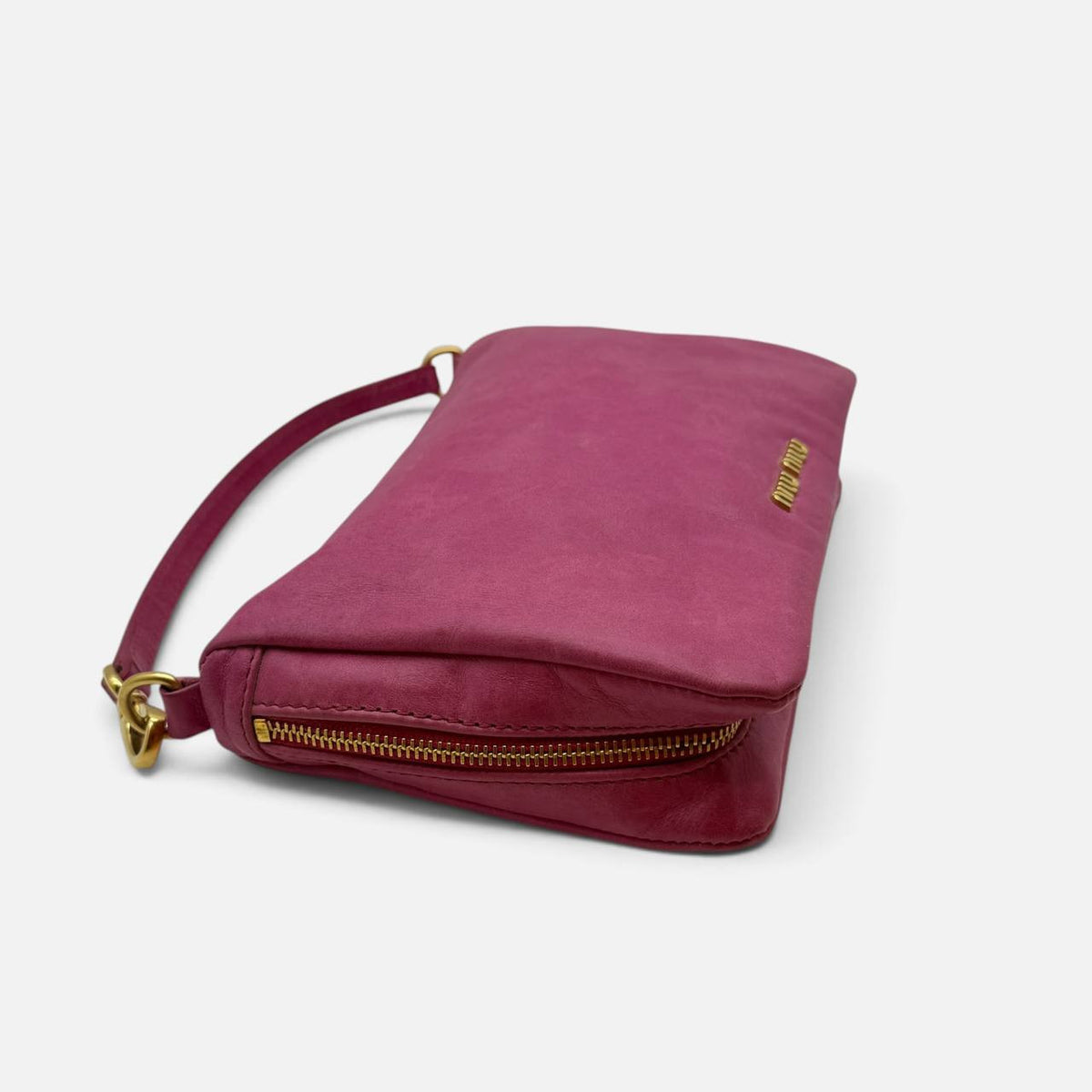 Pochette in pelle rosa