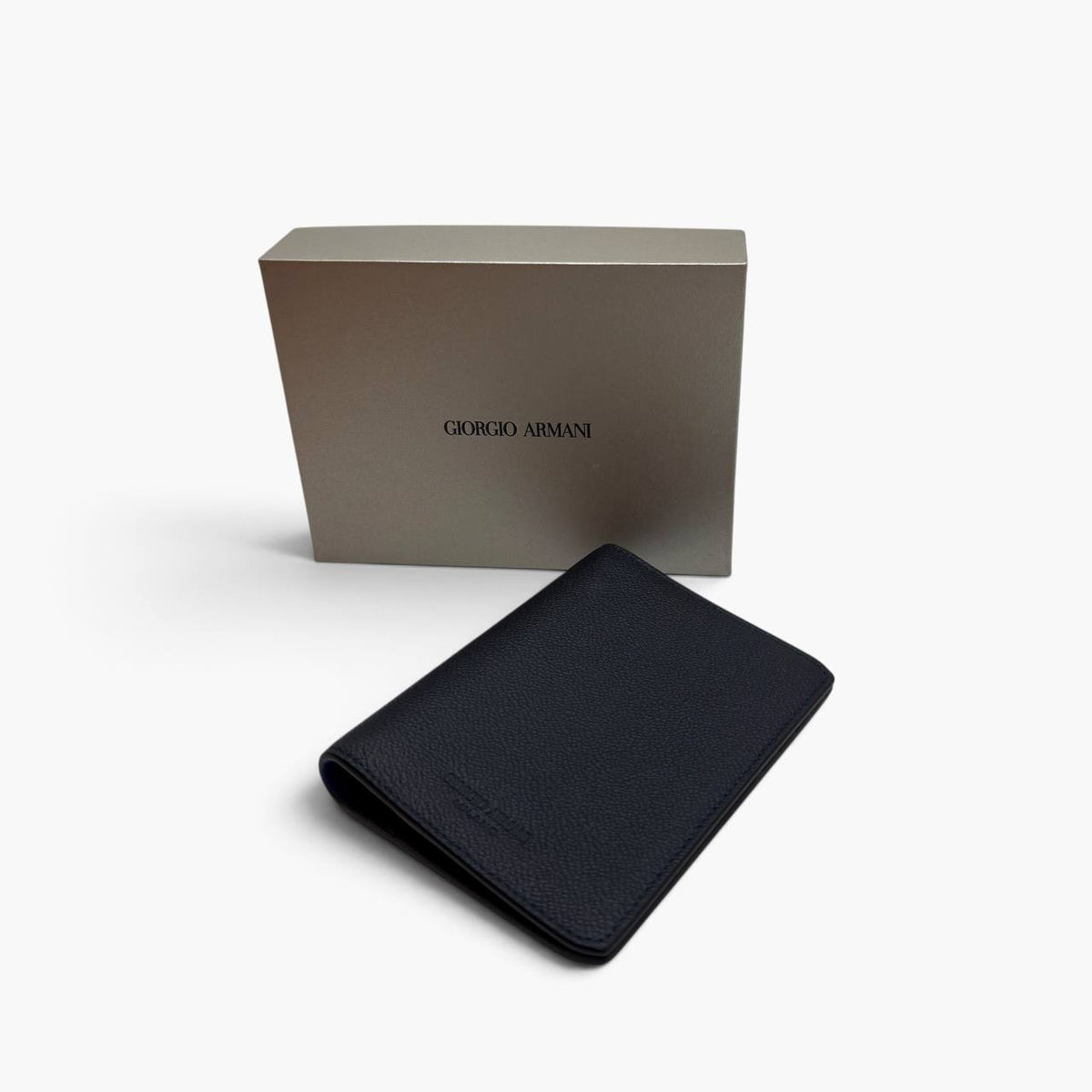 Portacarte in pelle blu