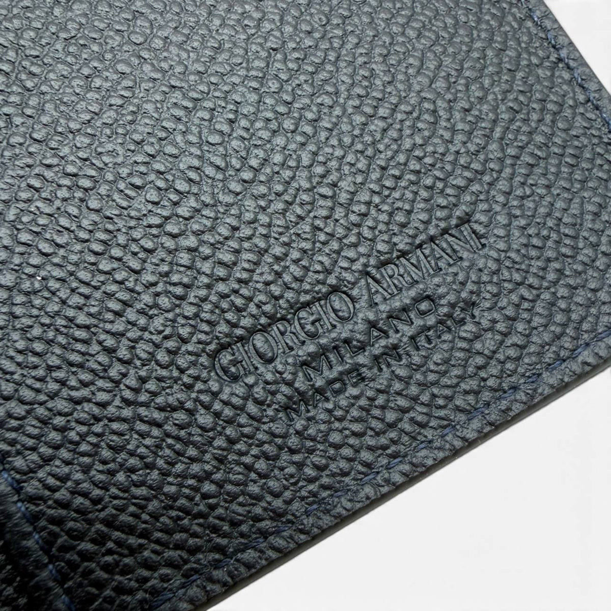 Portacarte in pelle blu