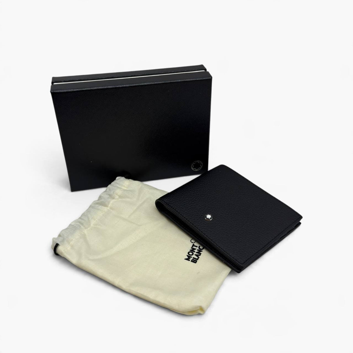 Portafoglio 6 tasche in pelle con grana