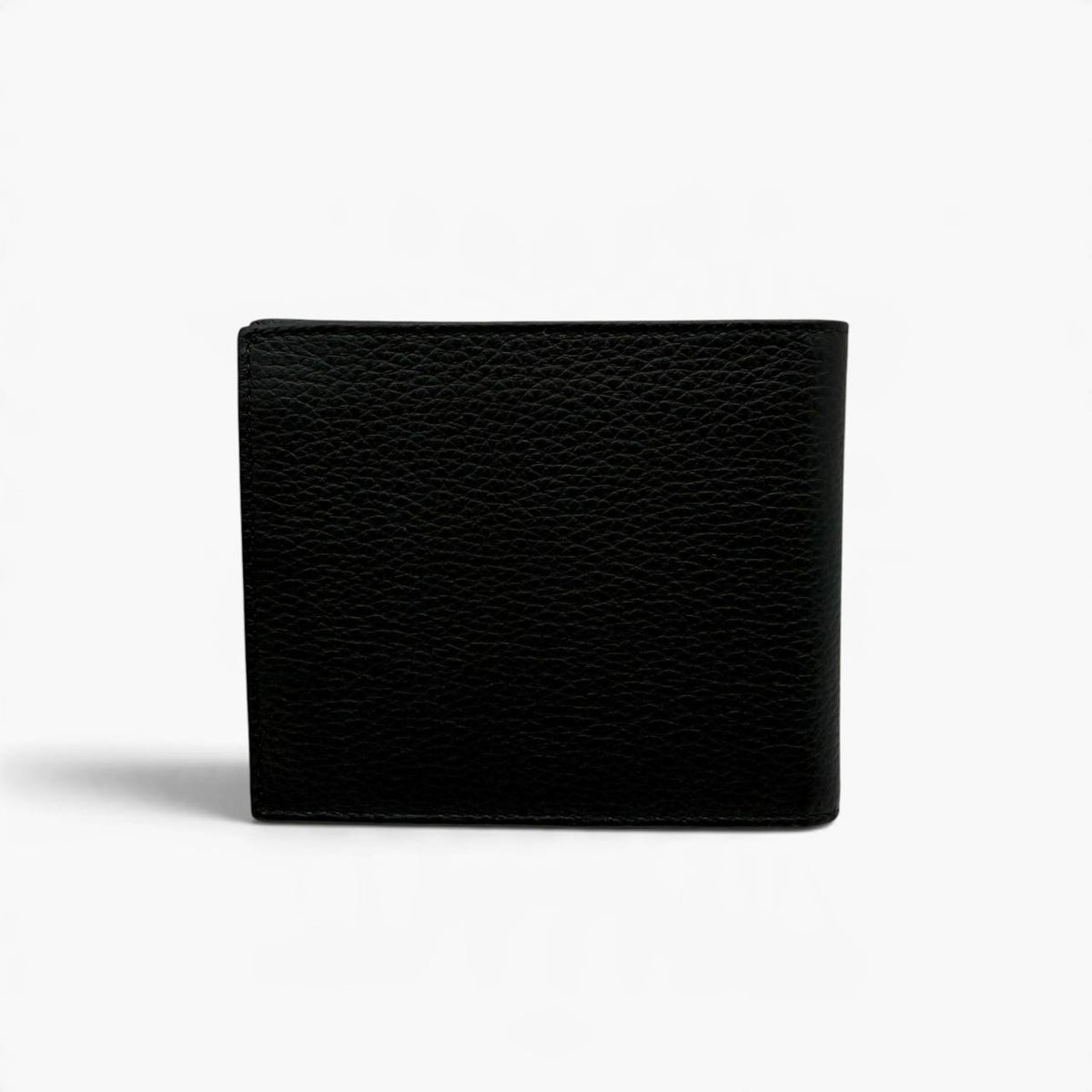 Portafoglio 6 tasche in pelle con grana