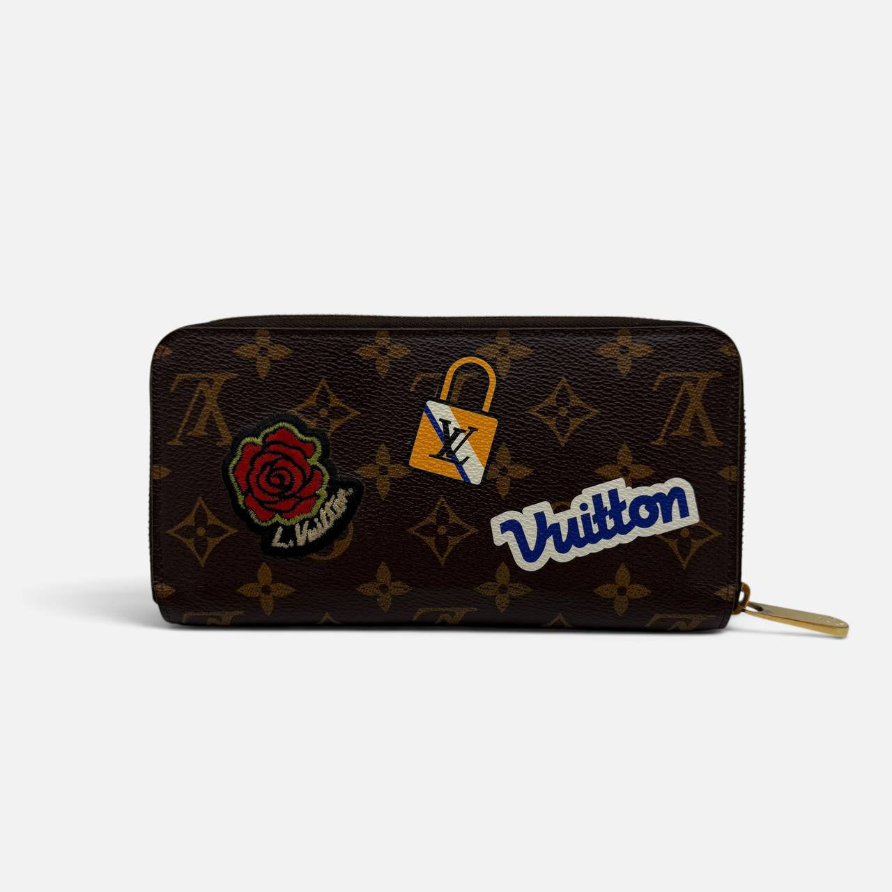 Portafoglio Zippy con patch