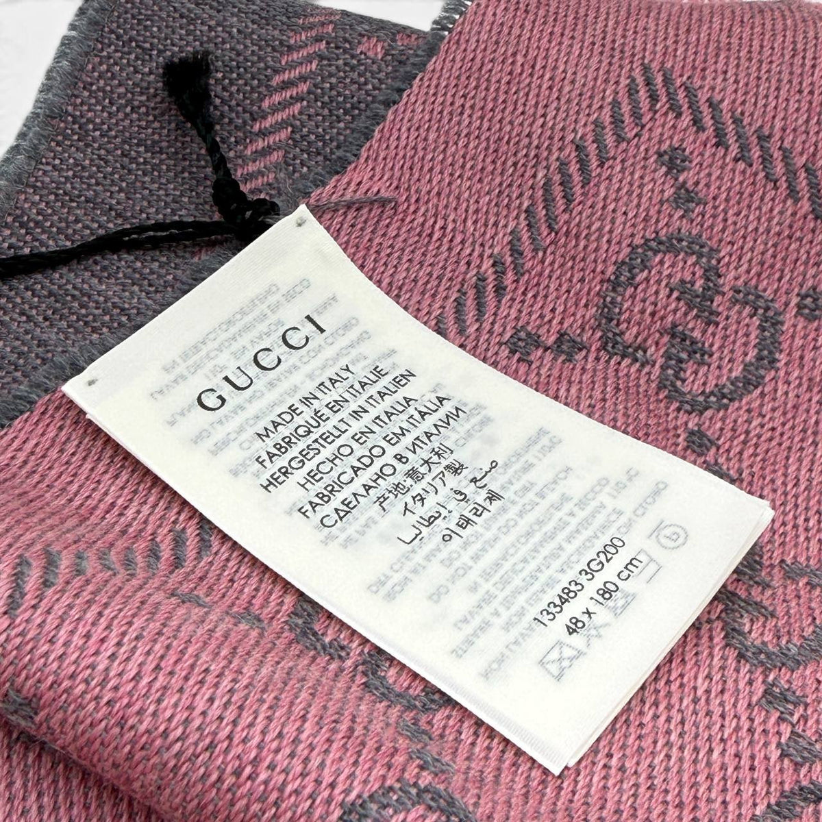 Sciarpa GG in lana Jacquard