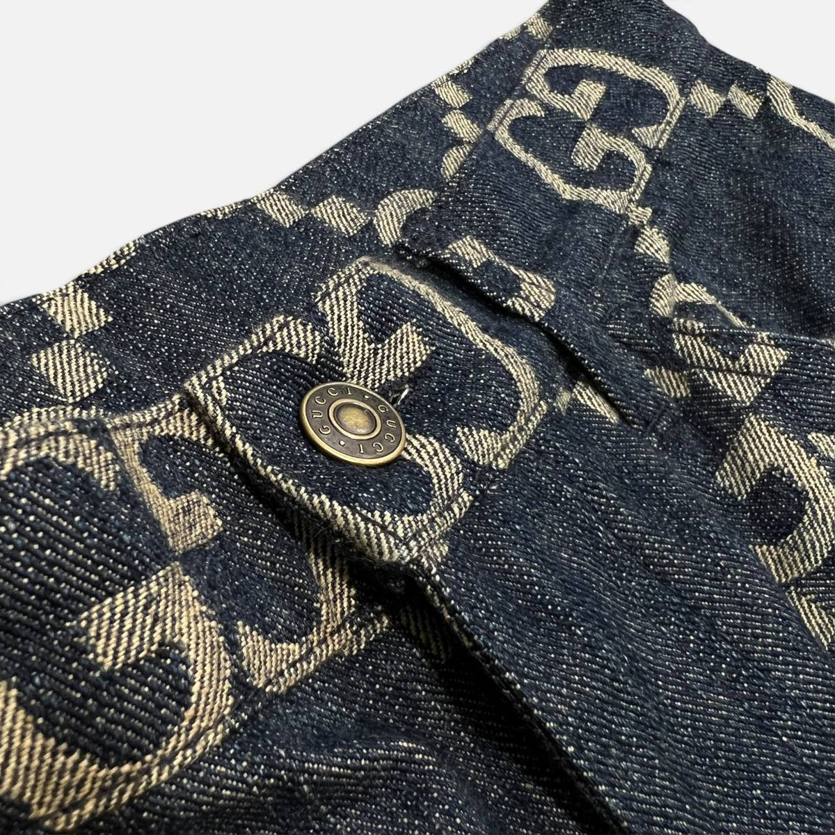 Shorts in denim Jumbo GG taglia 30