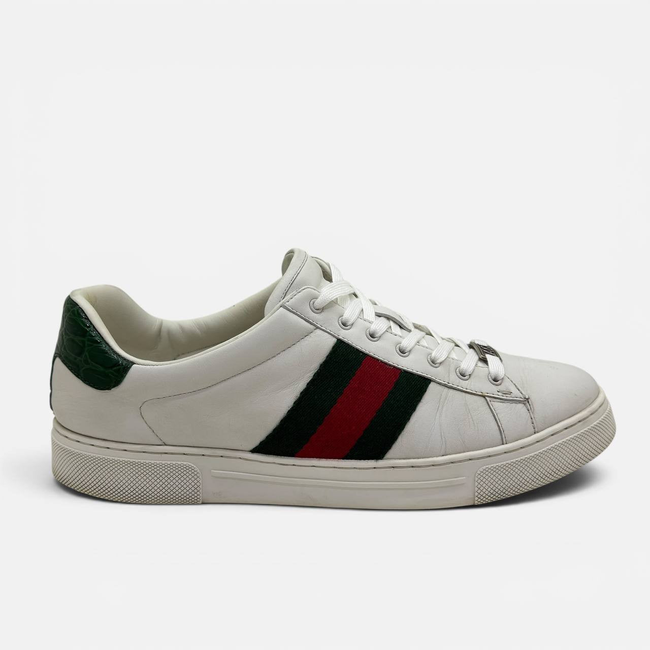 Sneaker Gucci Ace con dettaglio Web taglia 8,5