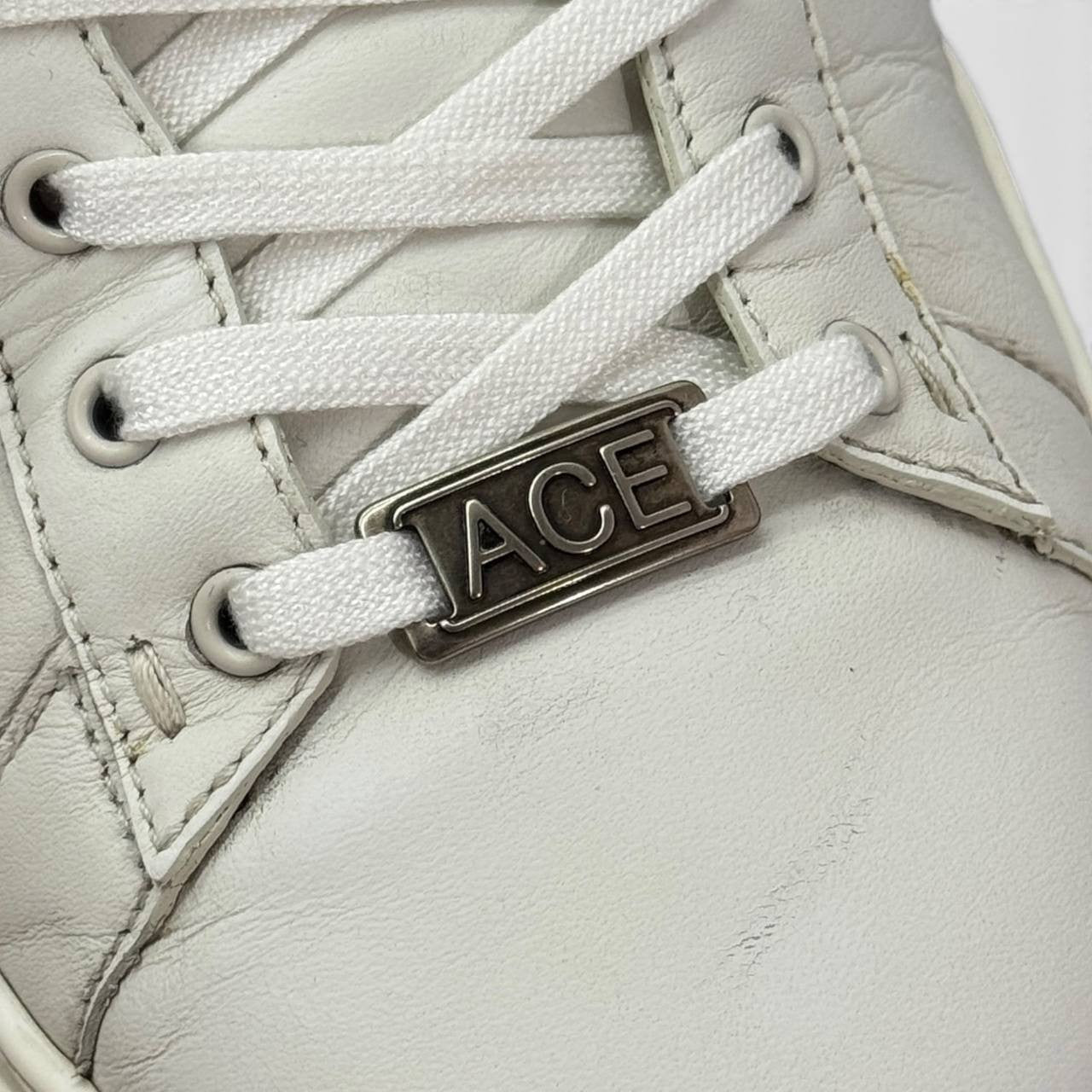 Sneaker Gucci Ace con dettaglio Web taglia 8,5