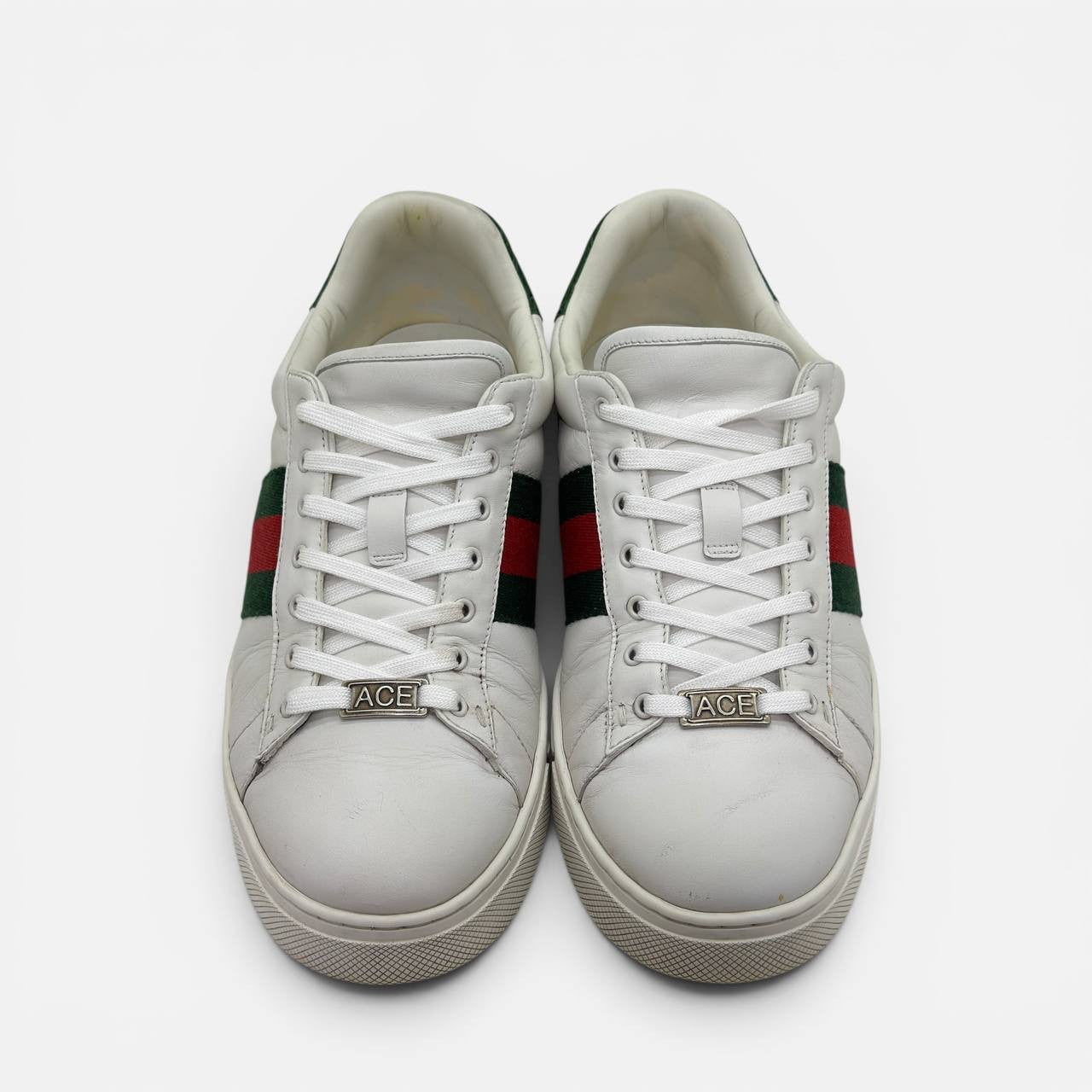 Sneaker Gucci Ace con dettaglio Web taglia 8,5