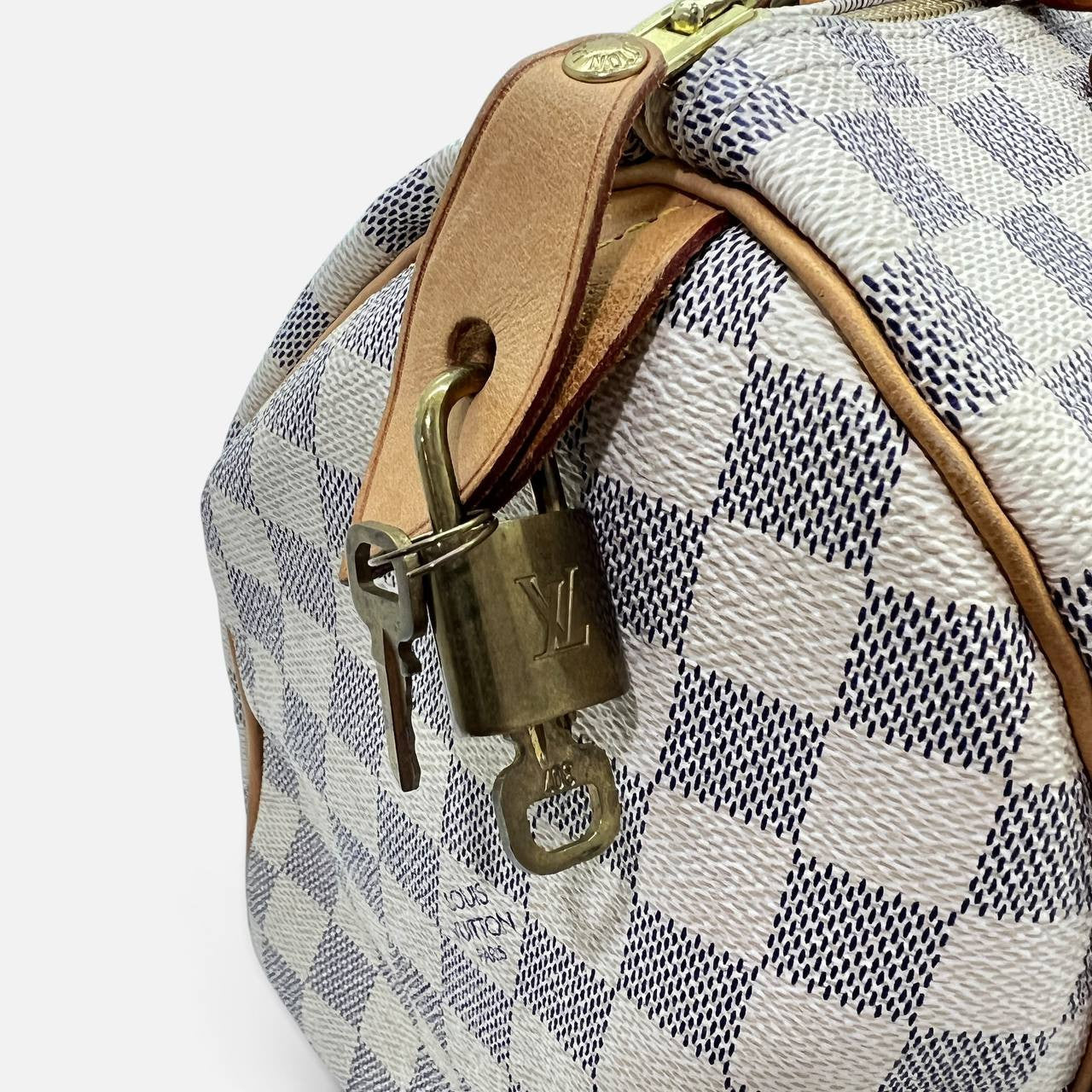 Speedy 30 Damier Azur