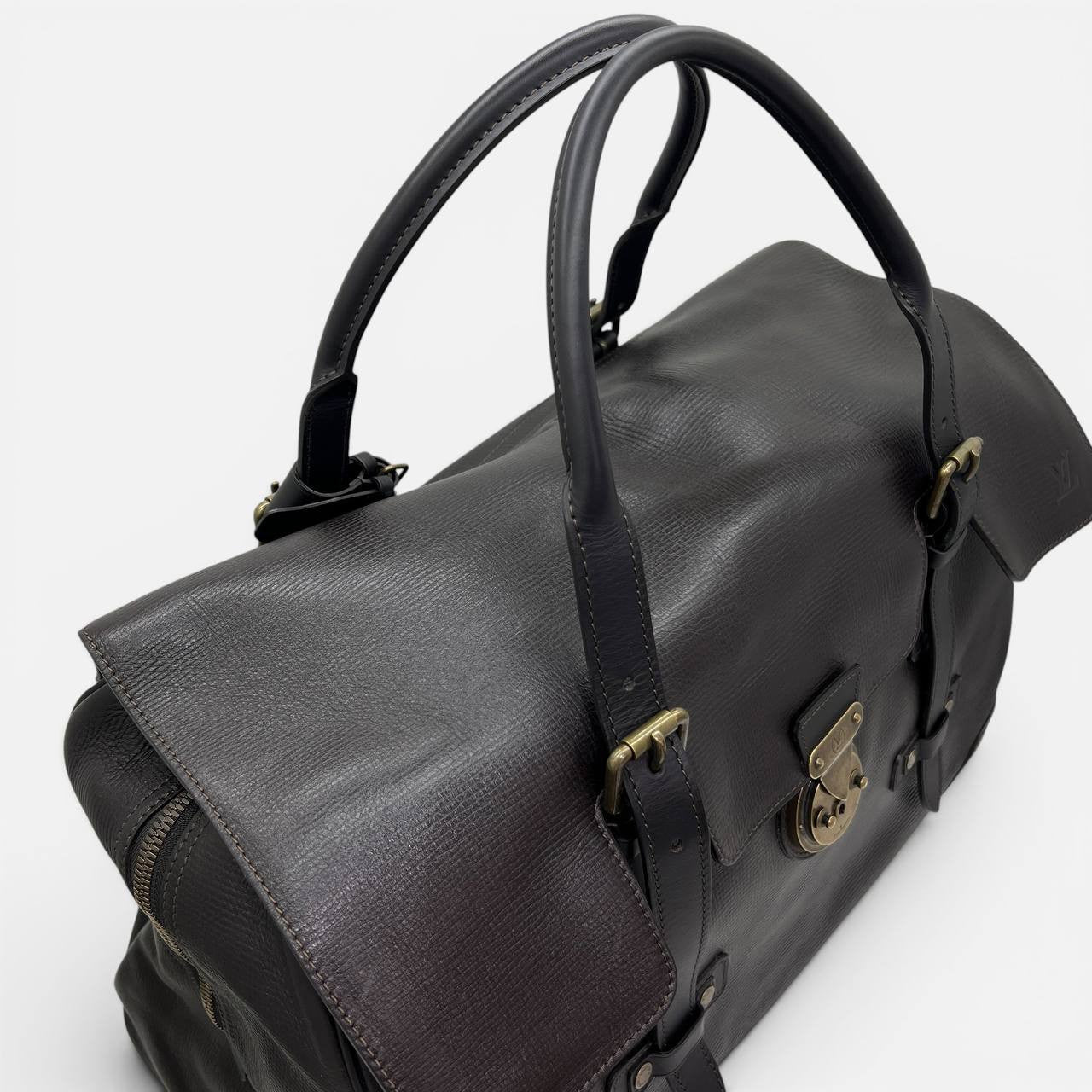 Utah Mowa borsa weekend in pelle marrone
