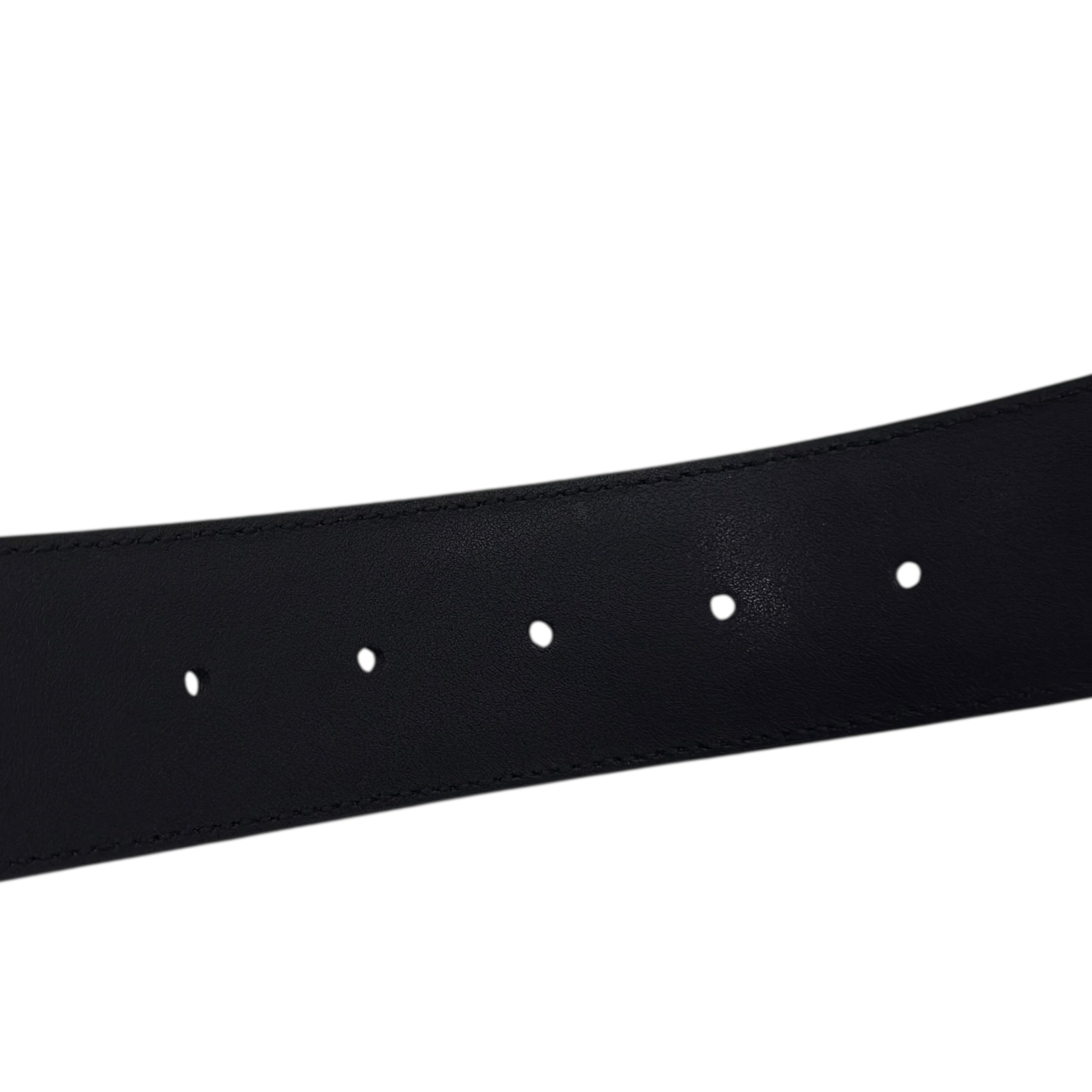 Cintura reversibile con fibbia incrocio GG taglia 80