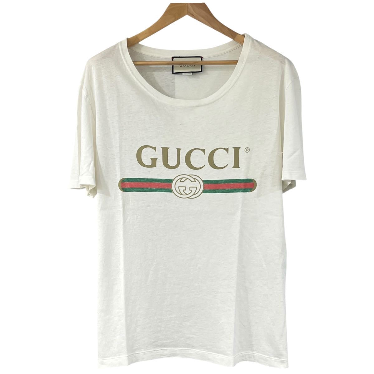 GUCCI TSHIRT VINTAGE LOGO DELAVE' TG M (VESTE L)