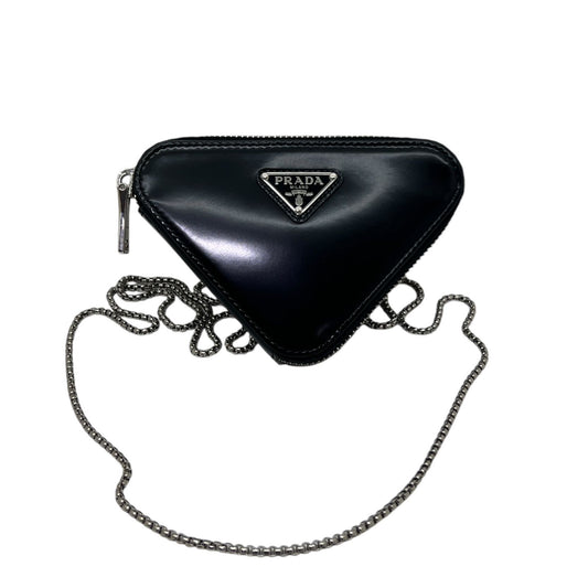 PRADA MINI POUCH TRIANGOLO CON CATENELLA