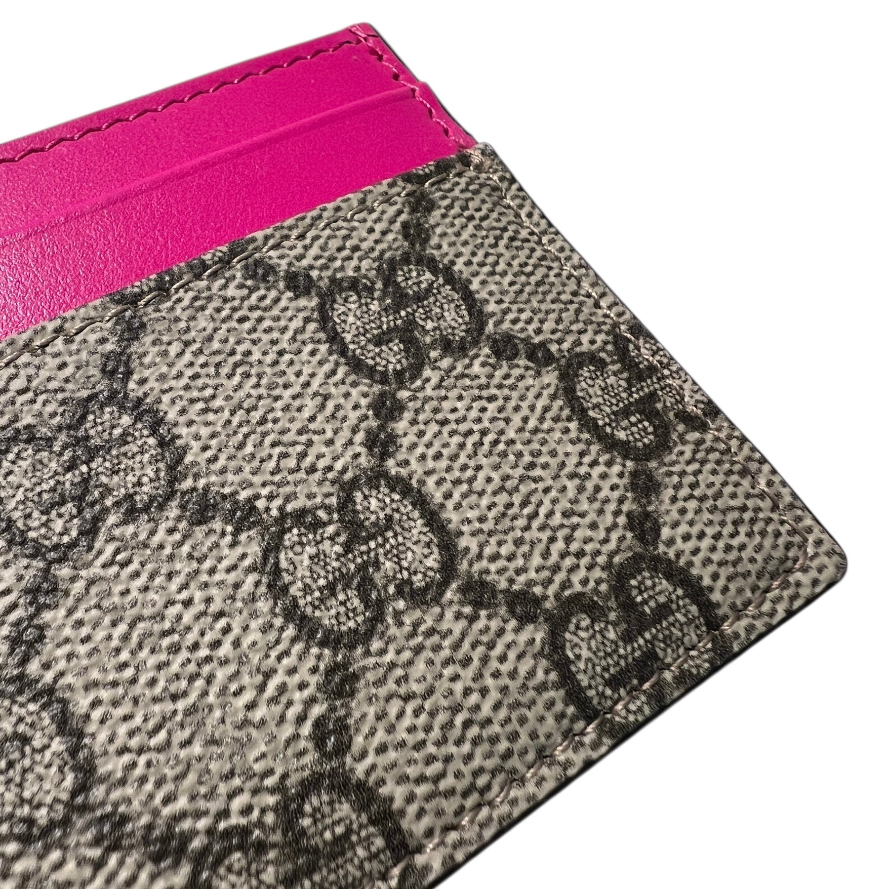 Portacarte GG Supreme fucsia