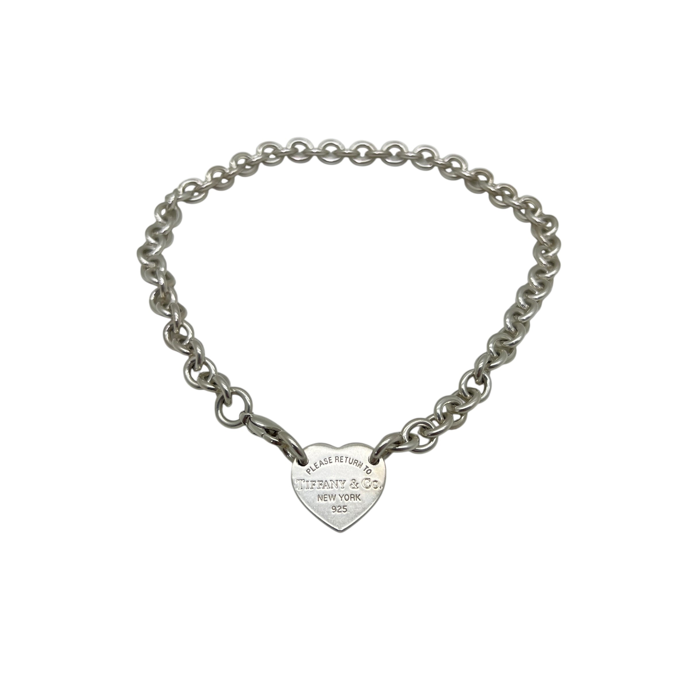 Girocollo Chain Link Heart Tag