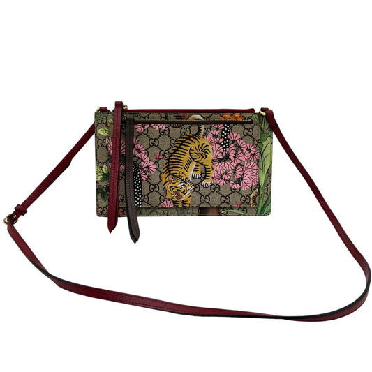 GUCCI BENGAL PRINT DOPPIA POCHETTE CON TRACOLLA