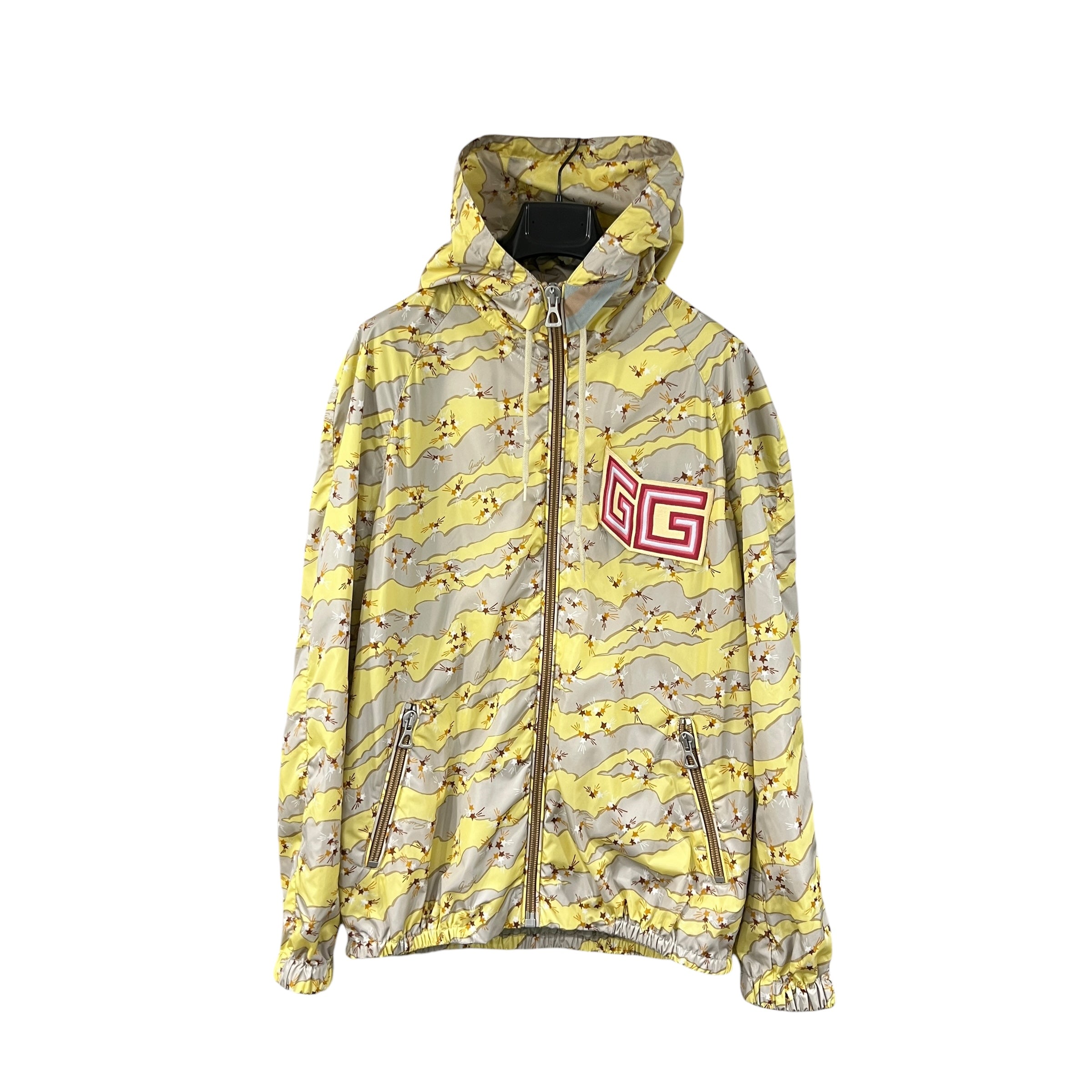 Giacca antivento con cappuccio taglia 48