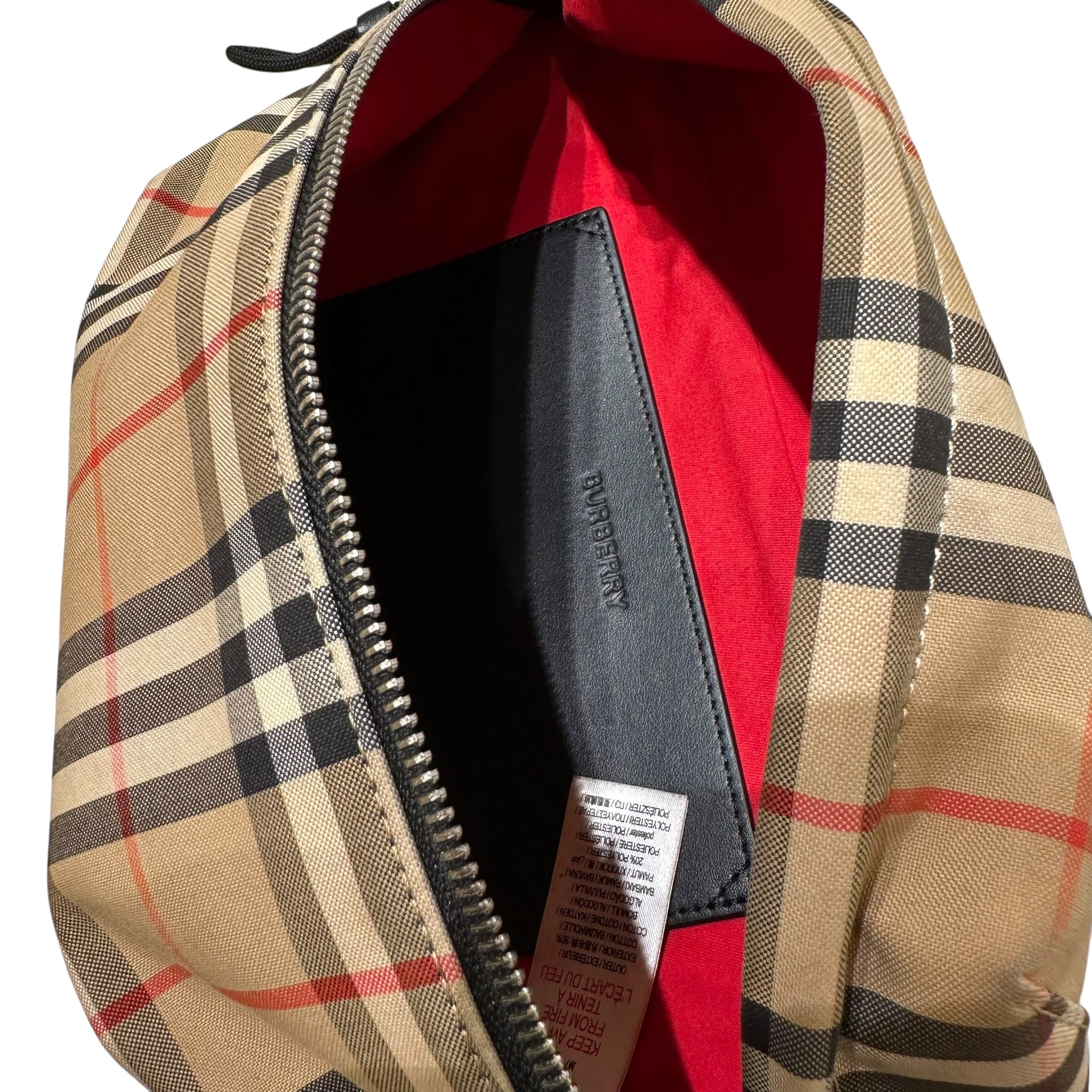 Burberry marsupio check in nylon
