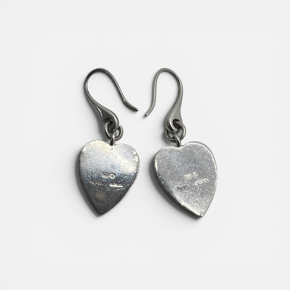 Orecchini a cuore in argento