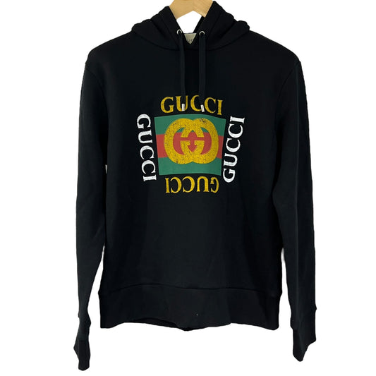 GUCCI FELPA CON CAPPUCCIO CON LOGO TG S (VESTE M)