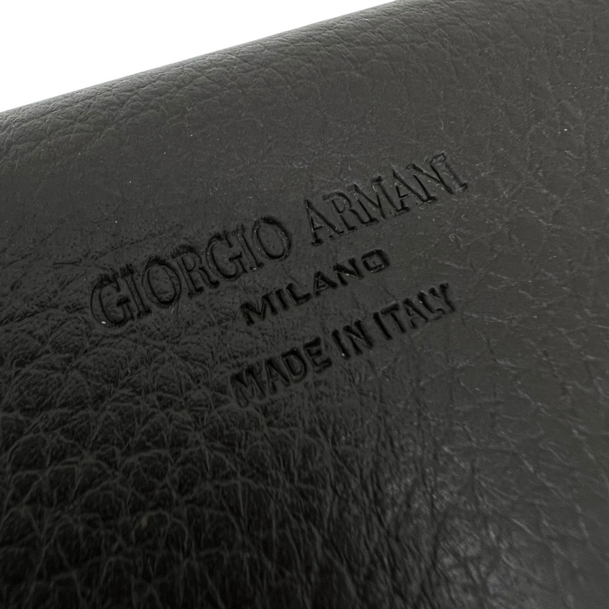 GIORGIO ARMANI POCHETTE ORGANIZER IN PELLE