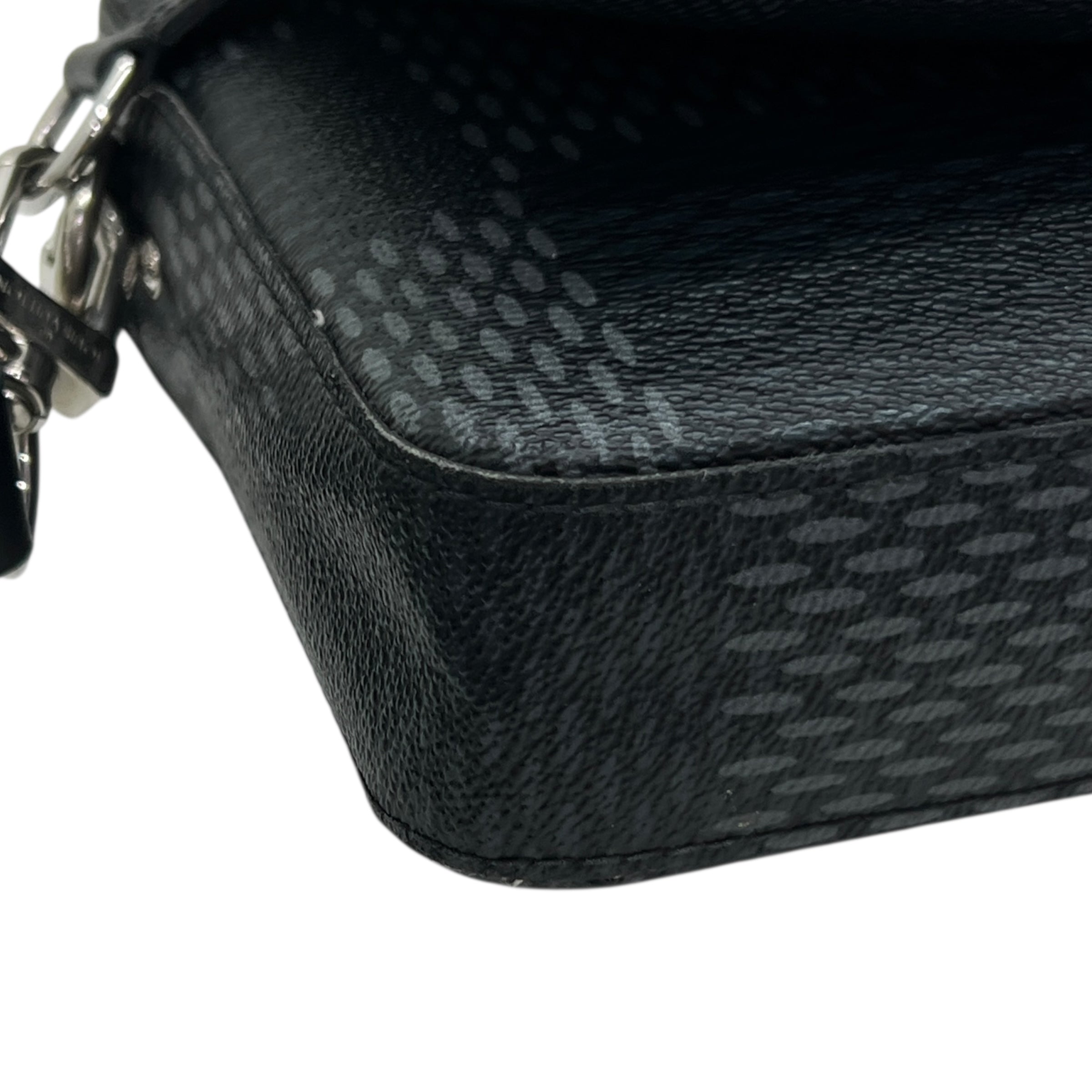 Borsa messenger Trio Damier Graphite Giant 3D