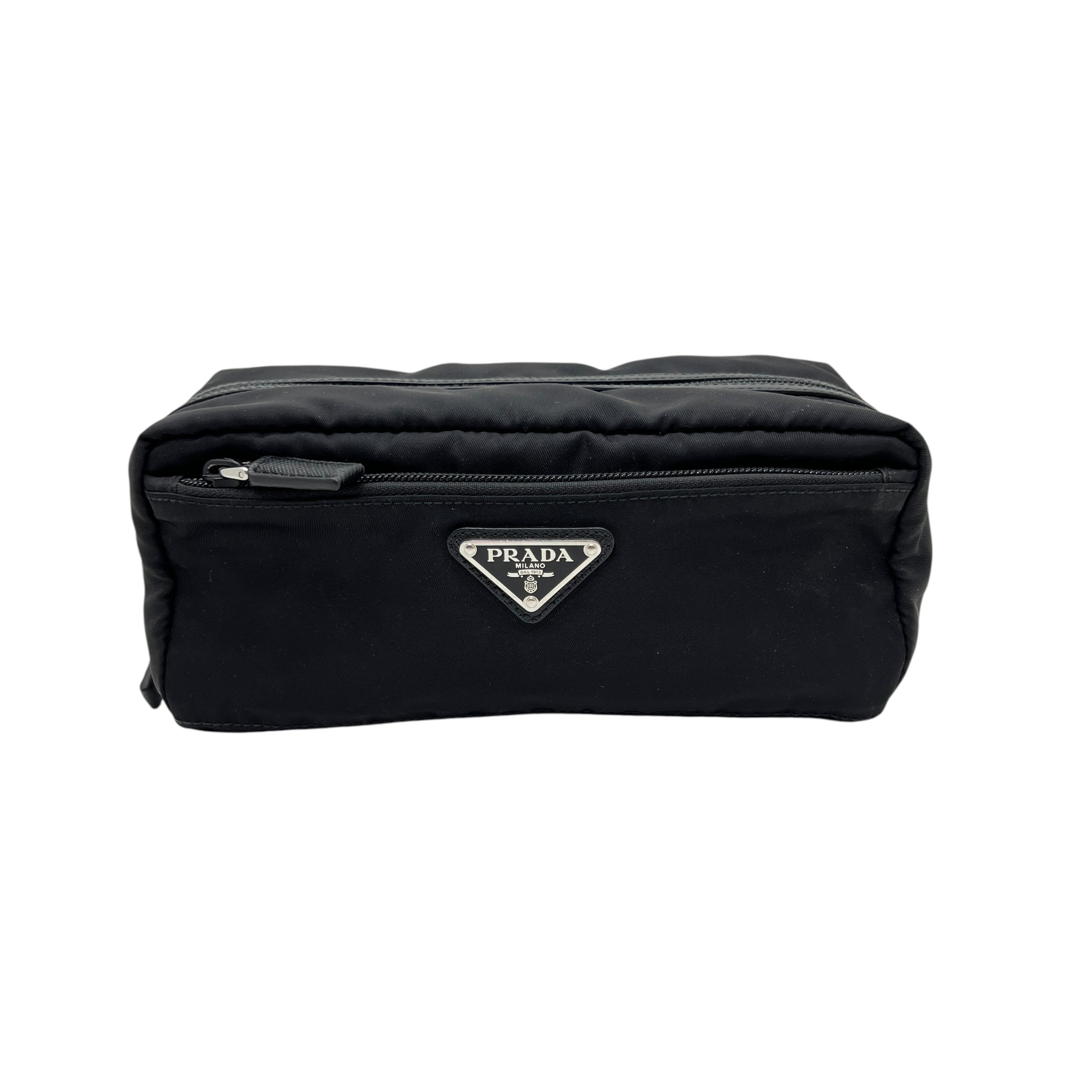 PRADA POUCH IN RE-NYLON E SAFFIANO