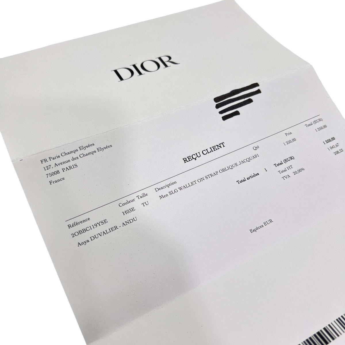 DIOR POCHETTE A TRACOLLA CON CERNIERA