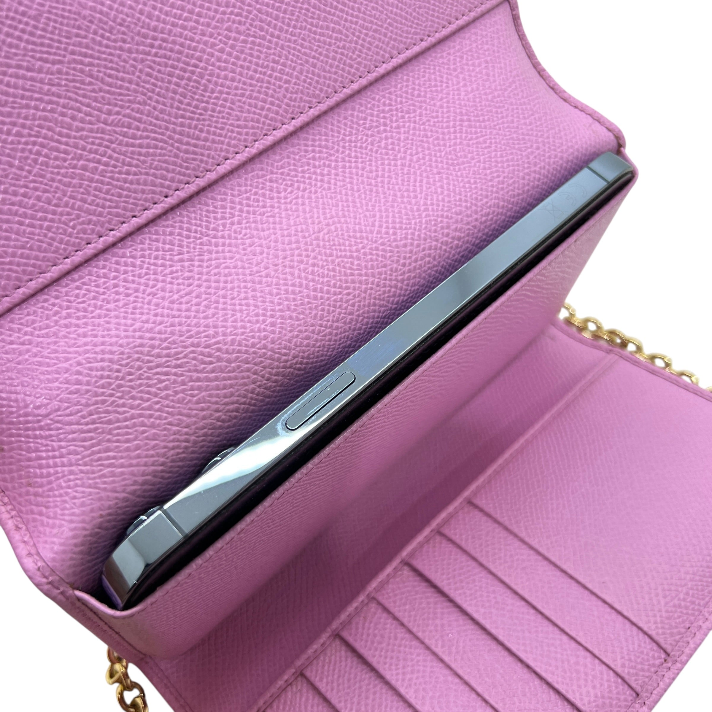 Sicily Phone Bag woc in pelle Dauphine